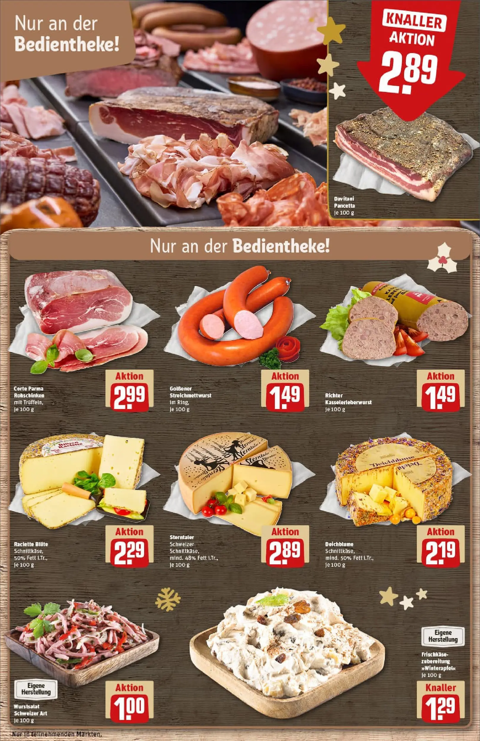 REWE Prospekt ab 23.11.2025 zum Blättern » Angebote | Seite: 11 | Produkte: Raclette, Frischkase