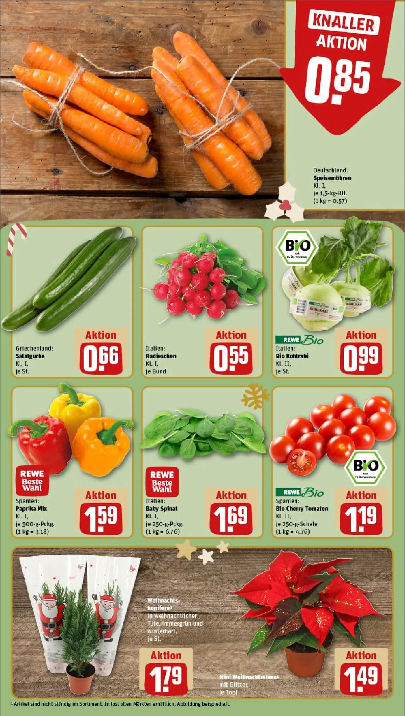 REWE Prospekt ab 23.11.2025 zum Blättern » Angebote | Seite: 9 | Produkte: Kohlrabi, Tomaten, Paprika