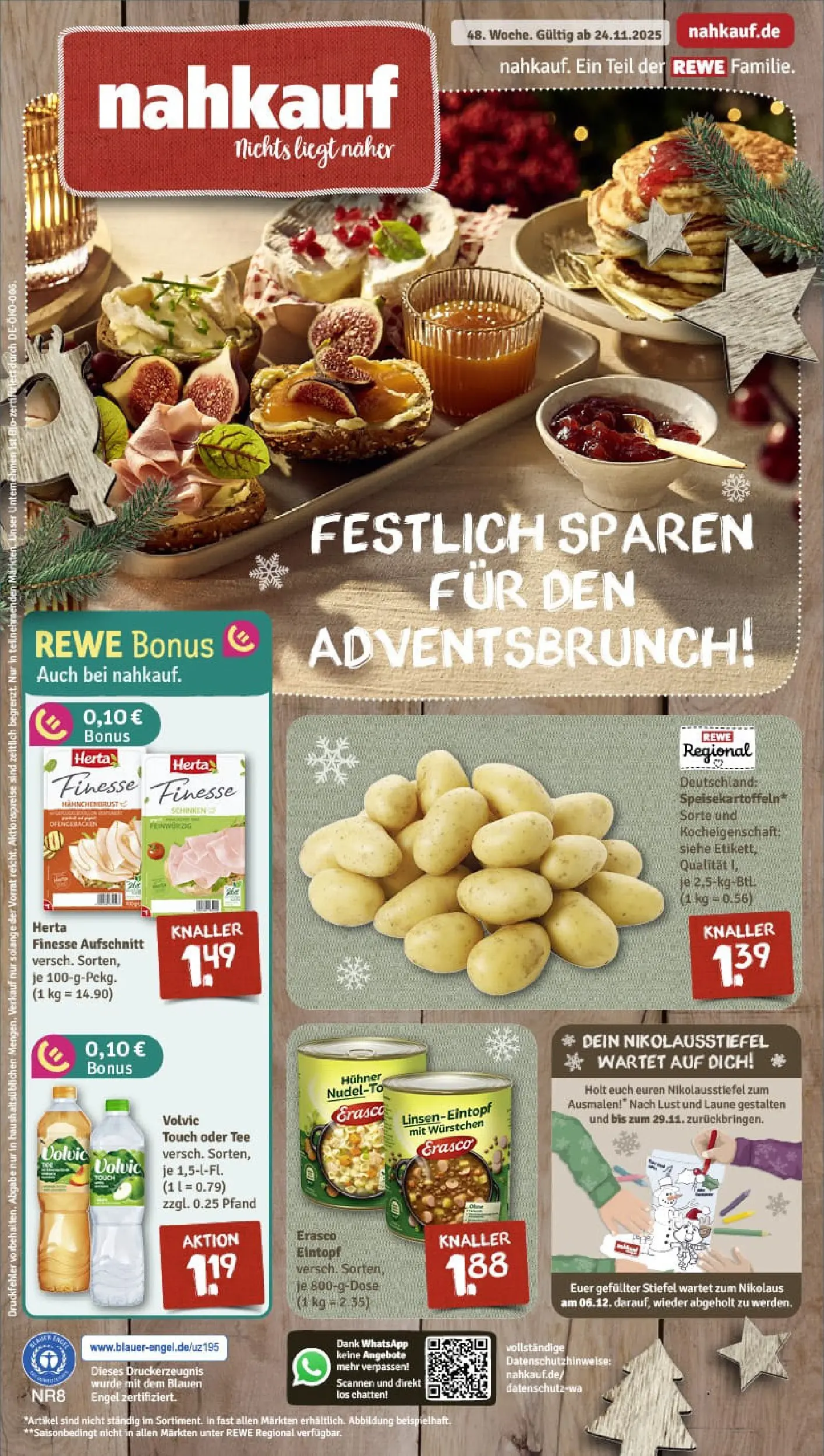 REWE Prospekt ab 23.11.2025 zum Blättern » Angebote | Seite: 1