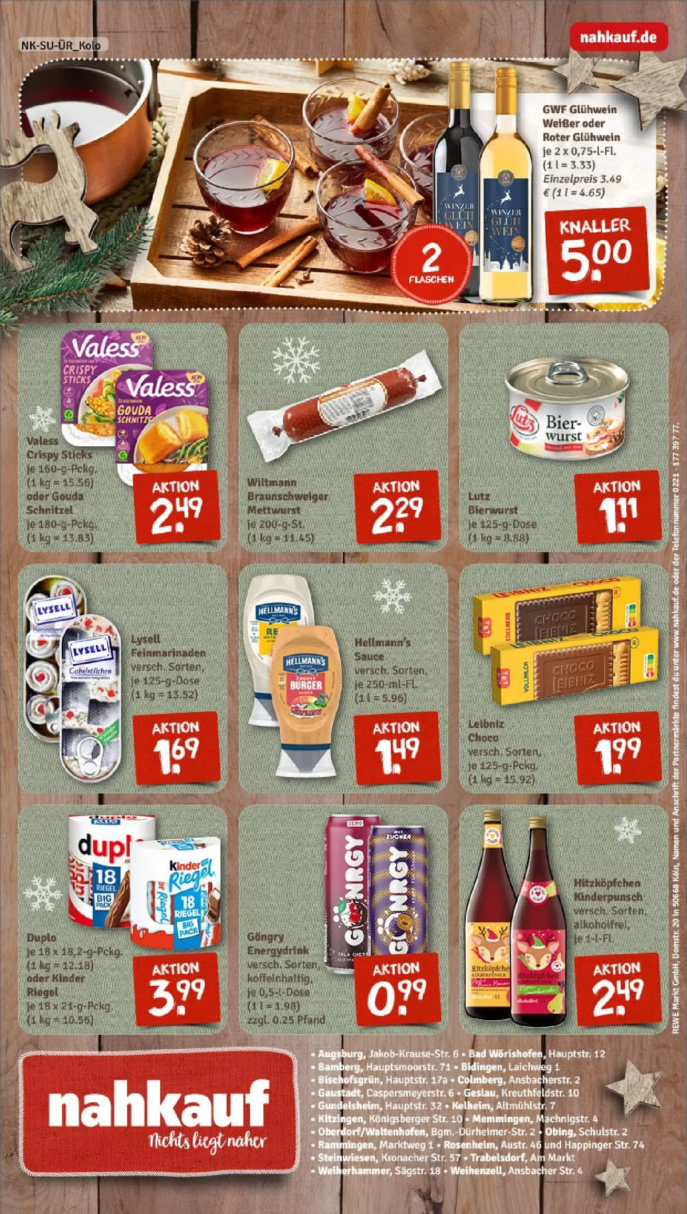 REWE Prospekt ab 23.11.2025 zum Blättern » Angebote | Seite: 8 | Produkte: Cola, Gouda, Schnitzel, Wurst