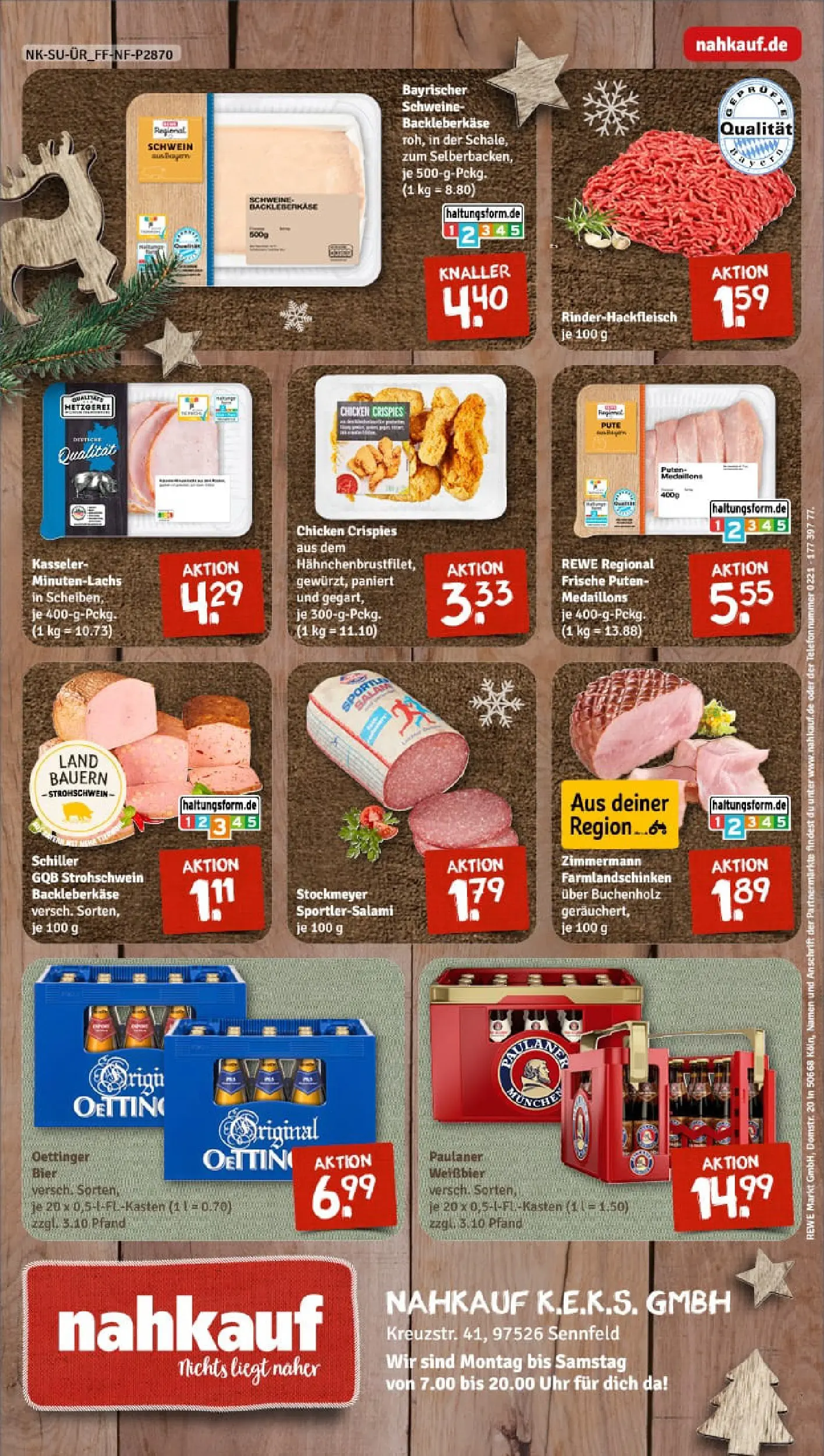 REWE Prospekt ab 23.11.2025 zum Blättern » Angebote | Seite: 8 | Produkte: Bier, Weißbier, Oettinger, Paulaner