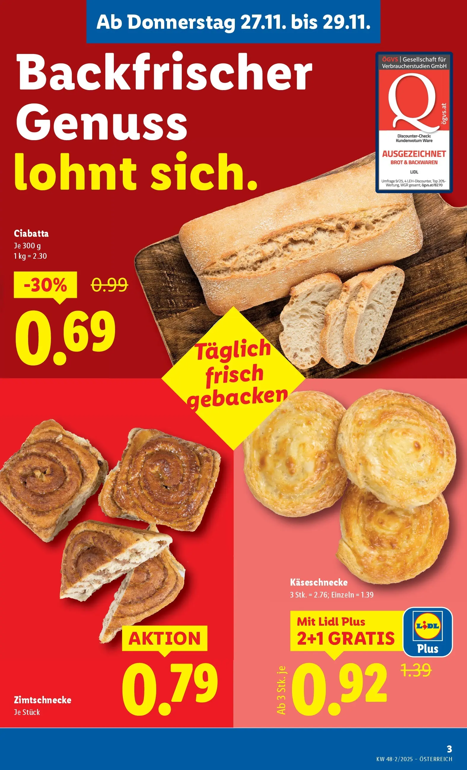 Lidl - Lidl: Flugblatt in deiner Nähe ab 26.11.2025 - Angebote ab donnerstag | Seite: 5 | Produkte: Brot