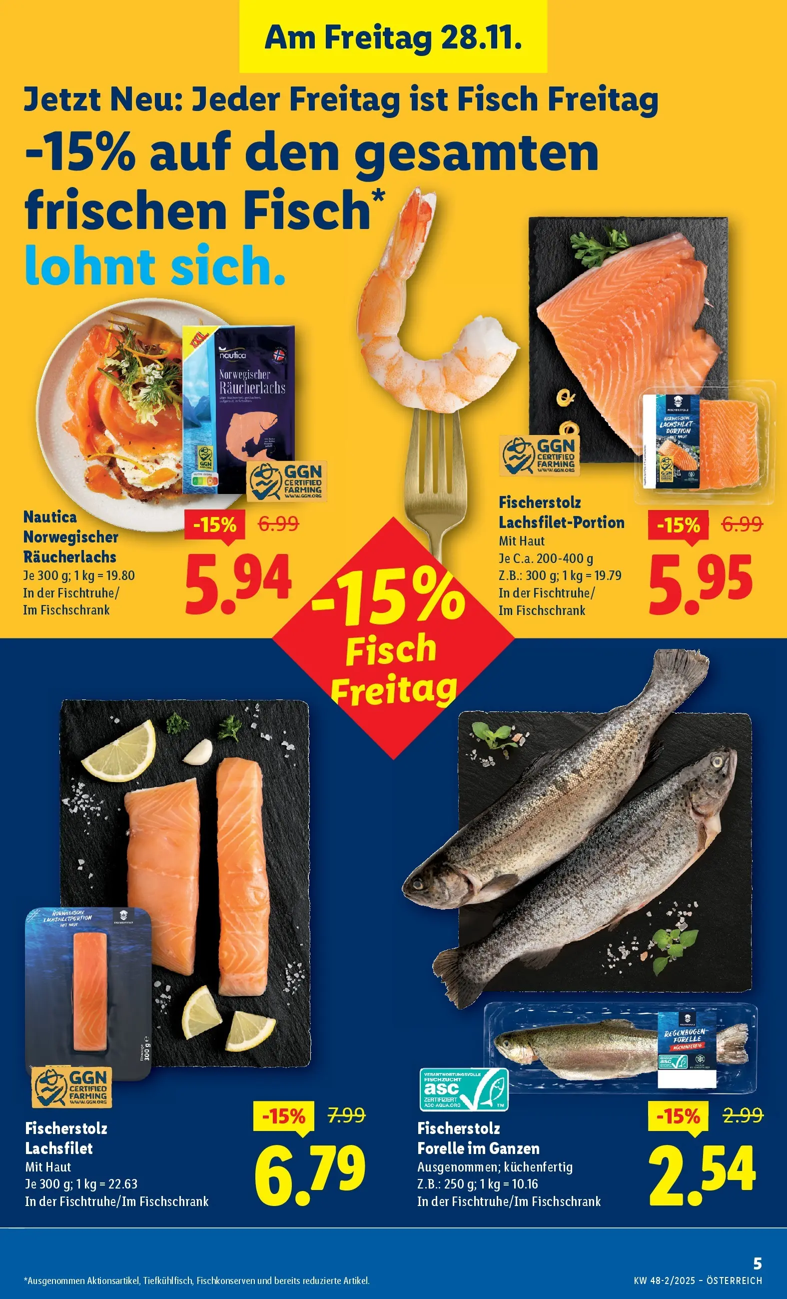 Lidl - Lidl: Flugblatt in deiner Nähe ab 26.11.2025 - Angebote ab donnerstag | Seite: 7 | Produkte: Fisch