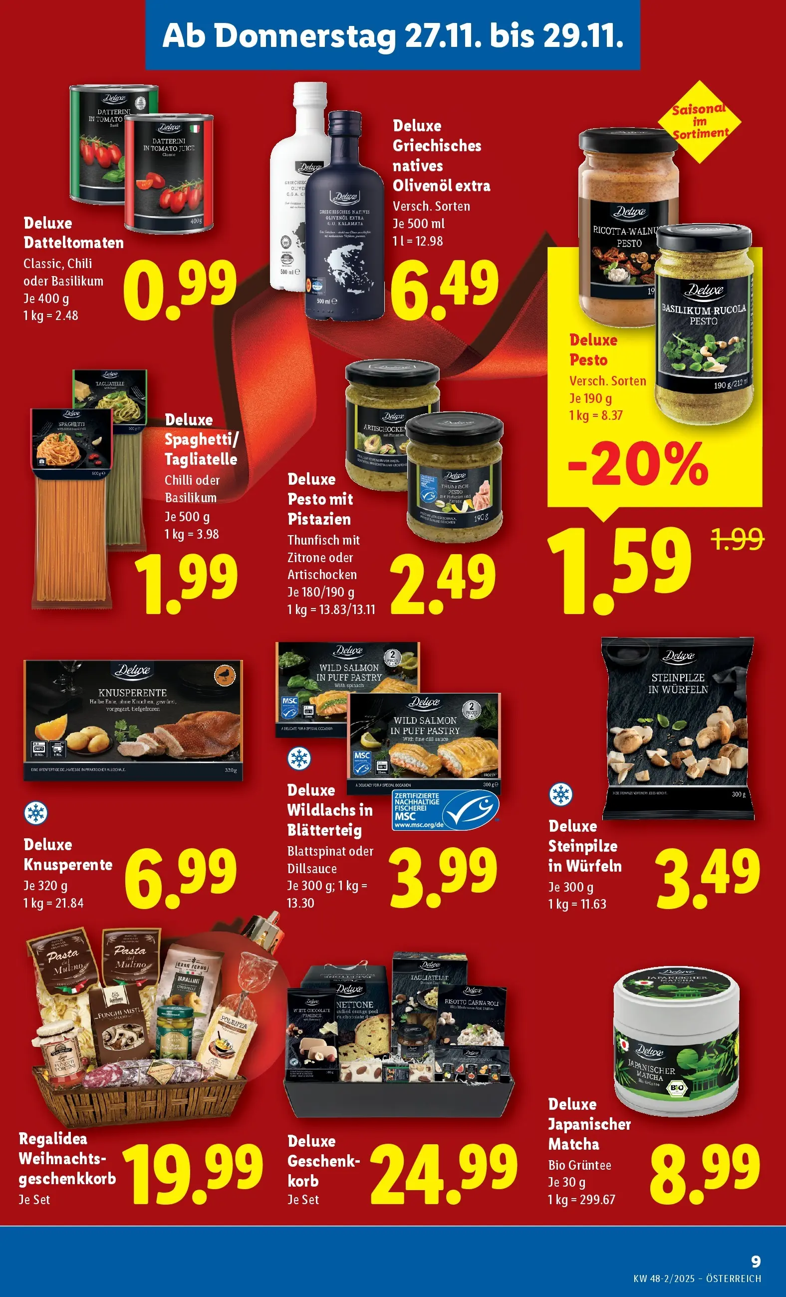 Lidl - Lidl: Flugblatt in deiner Nähe ab 26.11.2025 - Angebote ab donnerstag | Seite: 11 | Produkte: Pasta, Chili, Korb, Hajdina liszt