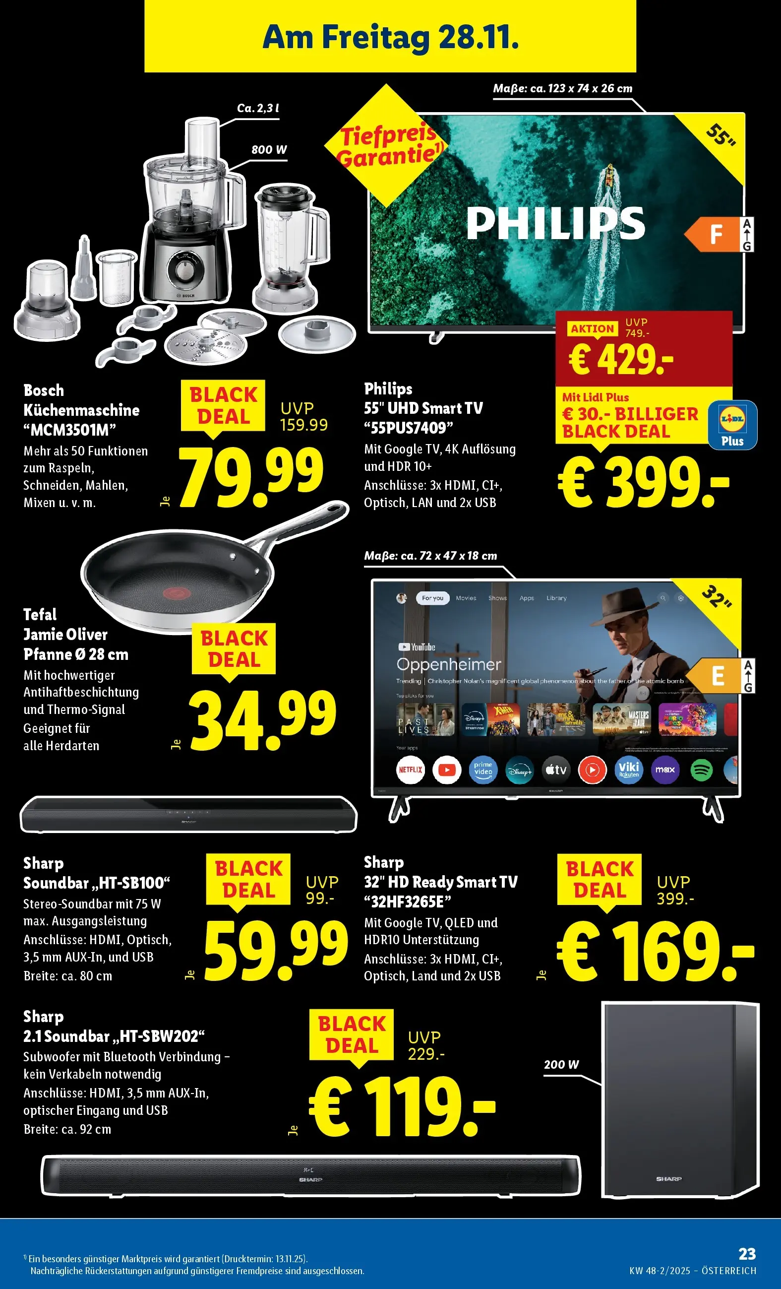 Lidl - Lidl: Flugblatt in deiner Nähe ab 26.11.2025 - Angebote ab donnerstag | Seite: 25 | Produkte: TV, USB