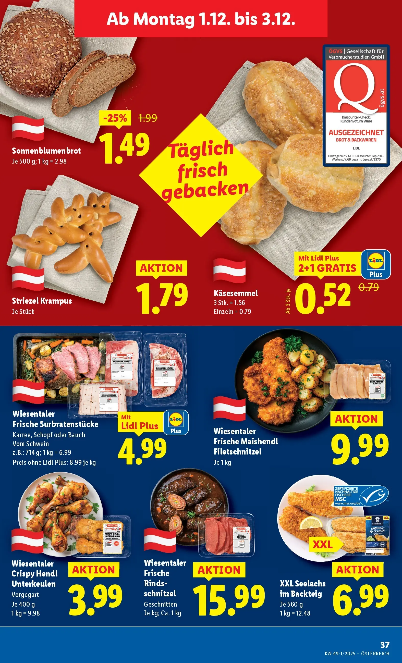 Lidl - Lidl: Flugblatt in deiner Nähe ab 26.11.2025 - Angebote ab donnerstag | Seite: 41 | Produkte: Brot