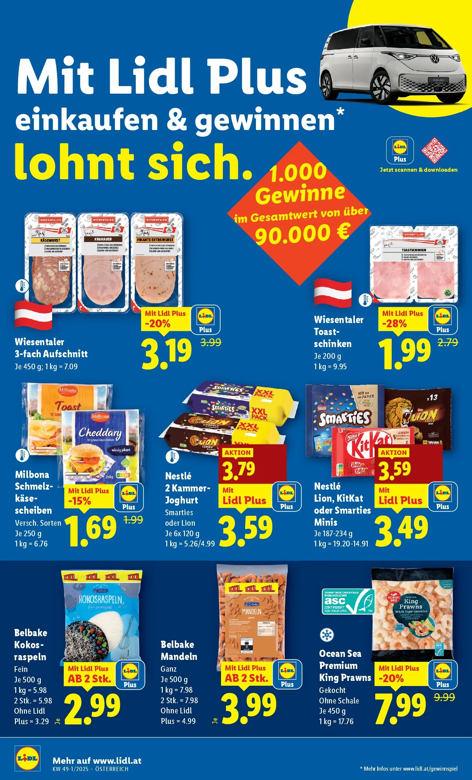 Lidl - Lidl: Flugblatt in deiner Nähe ab 26.11.2025 - Angebote ab donnerstag | Seite: 44 | Produkte: Käse, Joghurt, Schinken