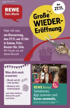 Rewe prospekt Satow	 ab 23.11.2025 gültig