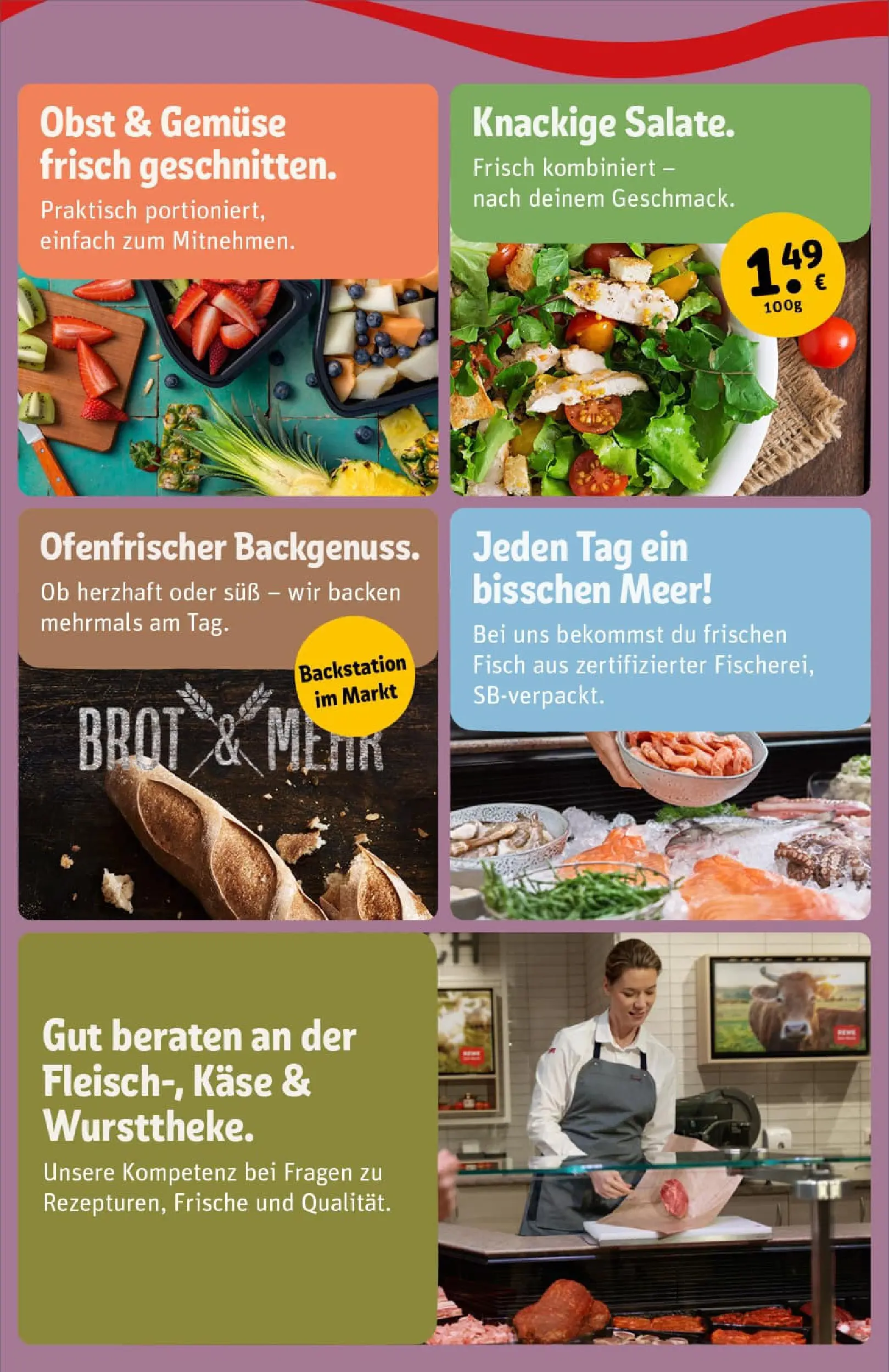 REWE Prospekt ab 23.11.2025 zum Blättern » Angebote | Seite: 2 | Produkte: Fisch, Gemüse, Obst, Brot