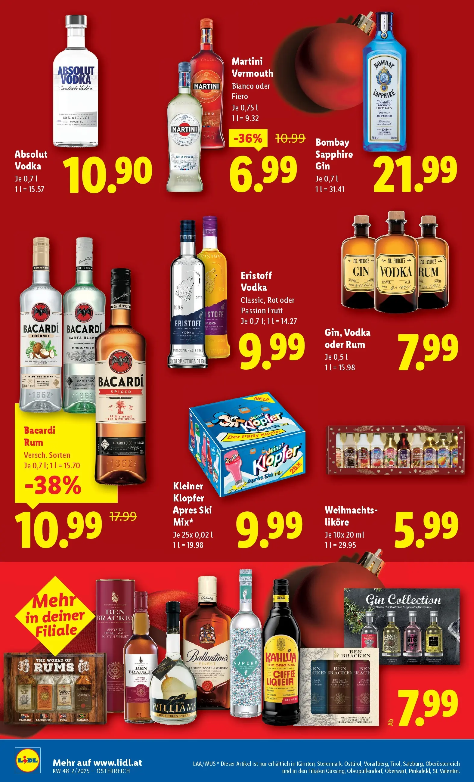 Lidl - Lidl: Flugblatt in deiner Nähe ab 26.11.2025 - Angebote ab donnerstag | Seite: 18 | Produkte: Gin