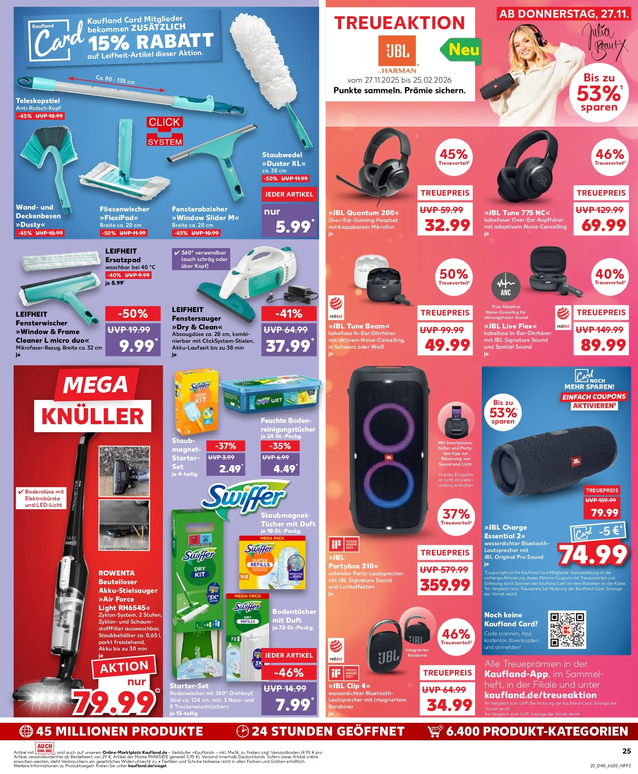 Prospekt Kaufland ab 27.11.2025 » Angebote Online zum Blättern | Seite: 25 | Produkte: Mikrofon, Duft, Reinigungstücher, Smartphone