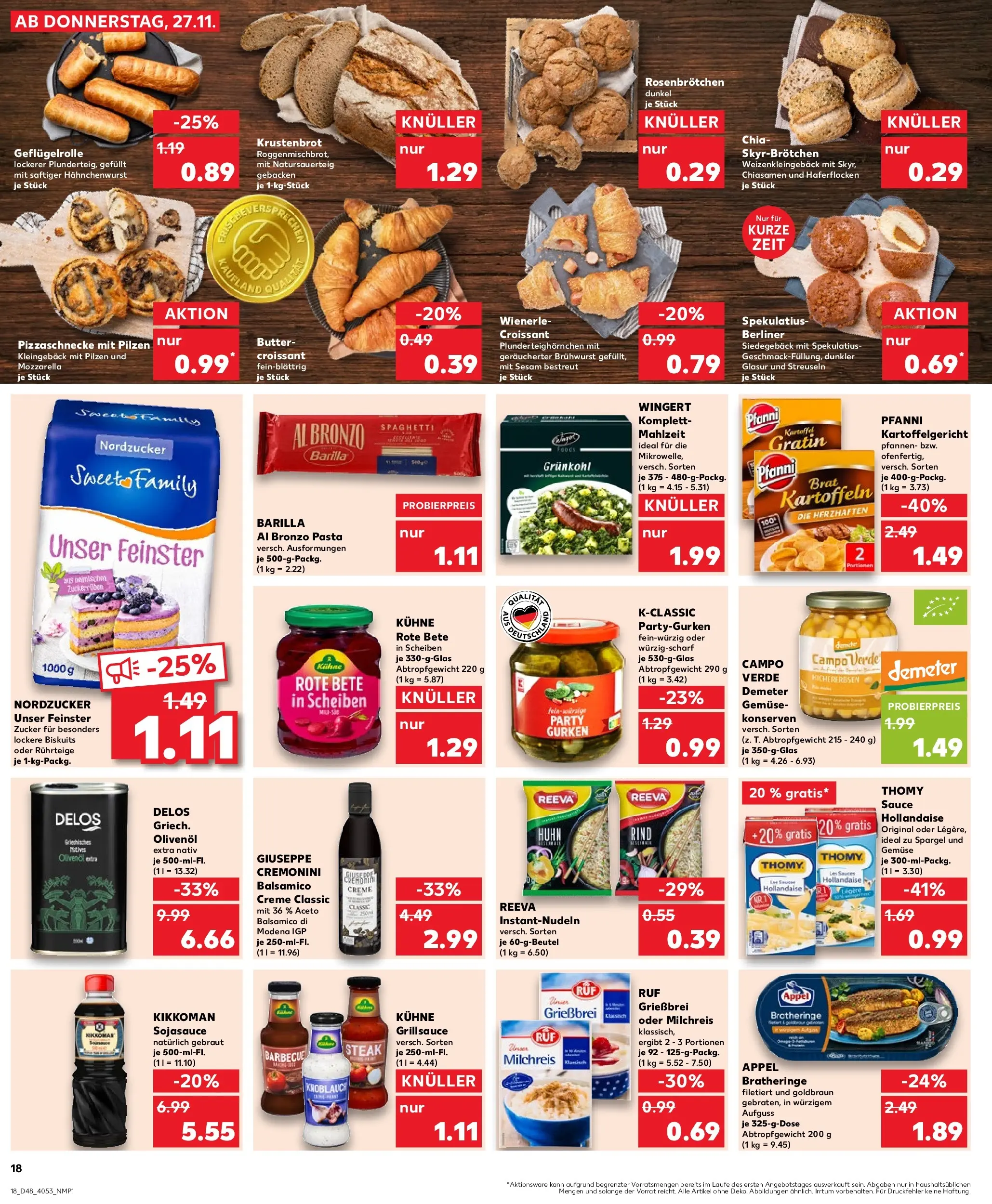 Prospekt Kaufland ab 27.11.2025 » Angebote Online zum Blättern | Seite: 26 | Produkte: Grill, Butter, Croissant, Steak