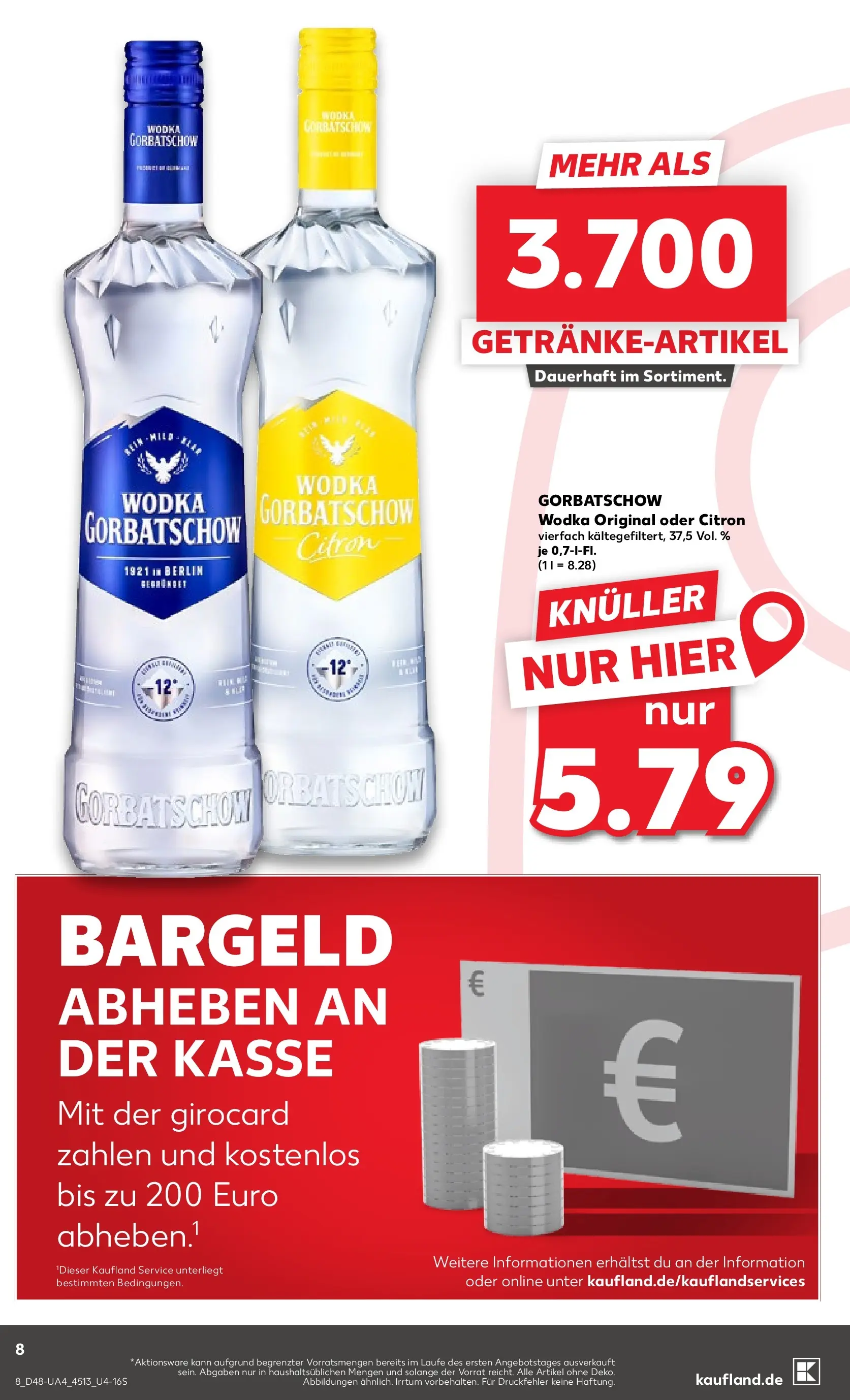 Prospekt Kaufland ab 27.11.2025 » Angebote Online zum Blättern | Seite: 9 | Produkte: Wodka gorbatschow, Vodka, Wodka