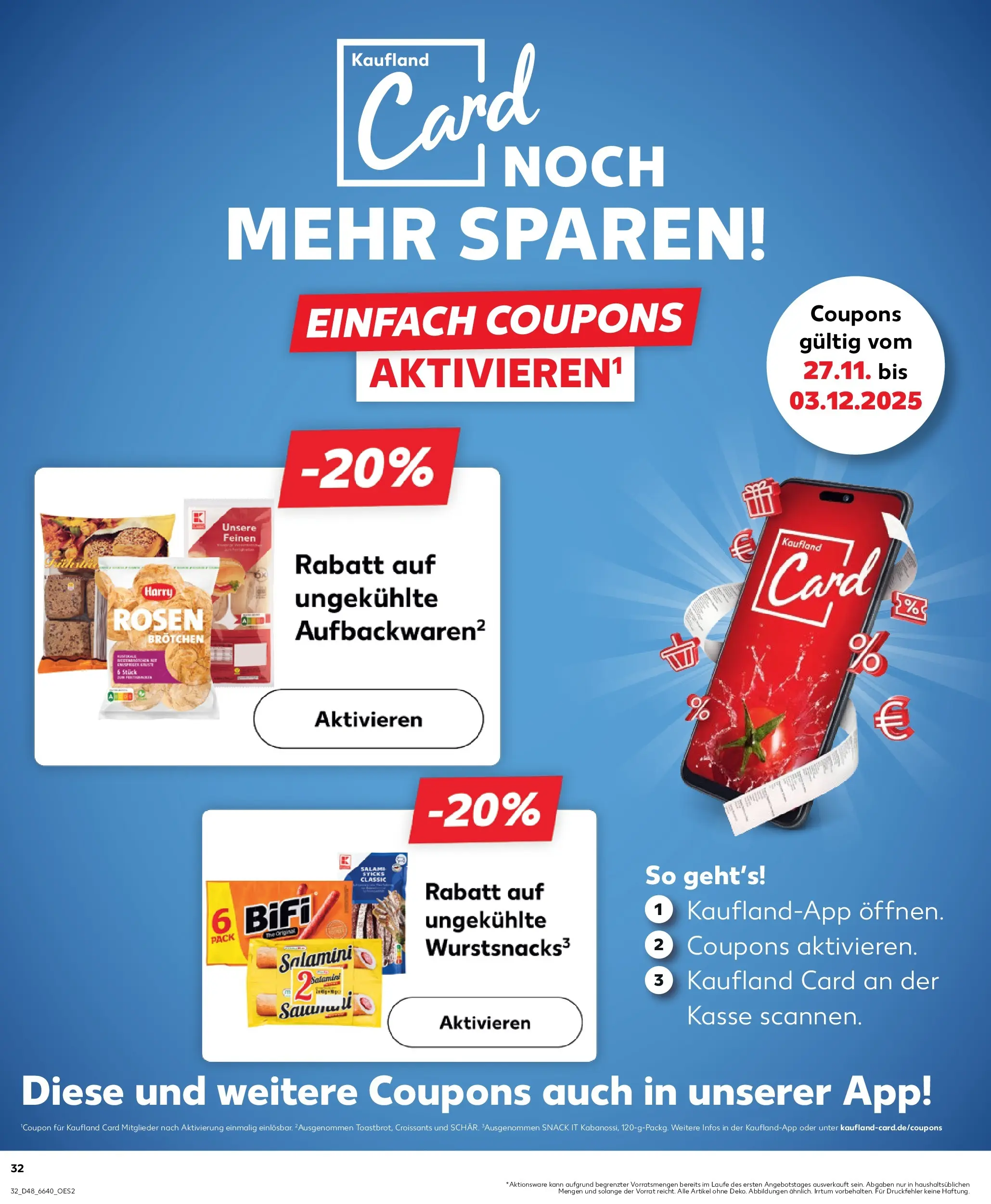Prospekt Kaufland ab 27.11.2025 » Angebote Online zum Blättern | Seite: 48 | Produkte: Bifi, Salami