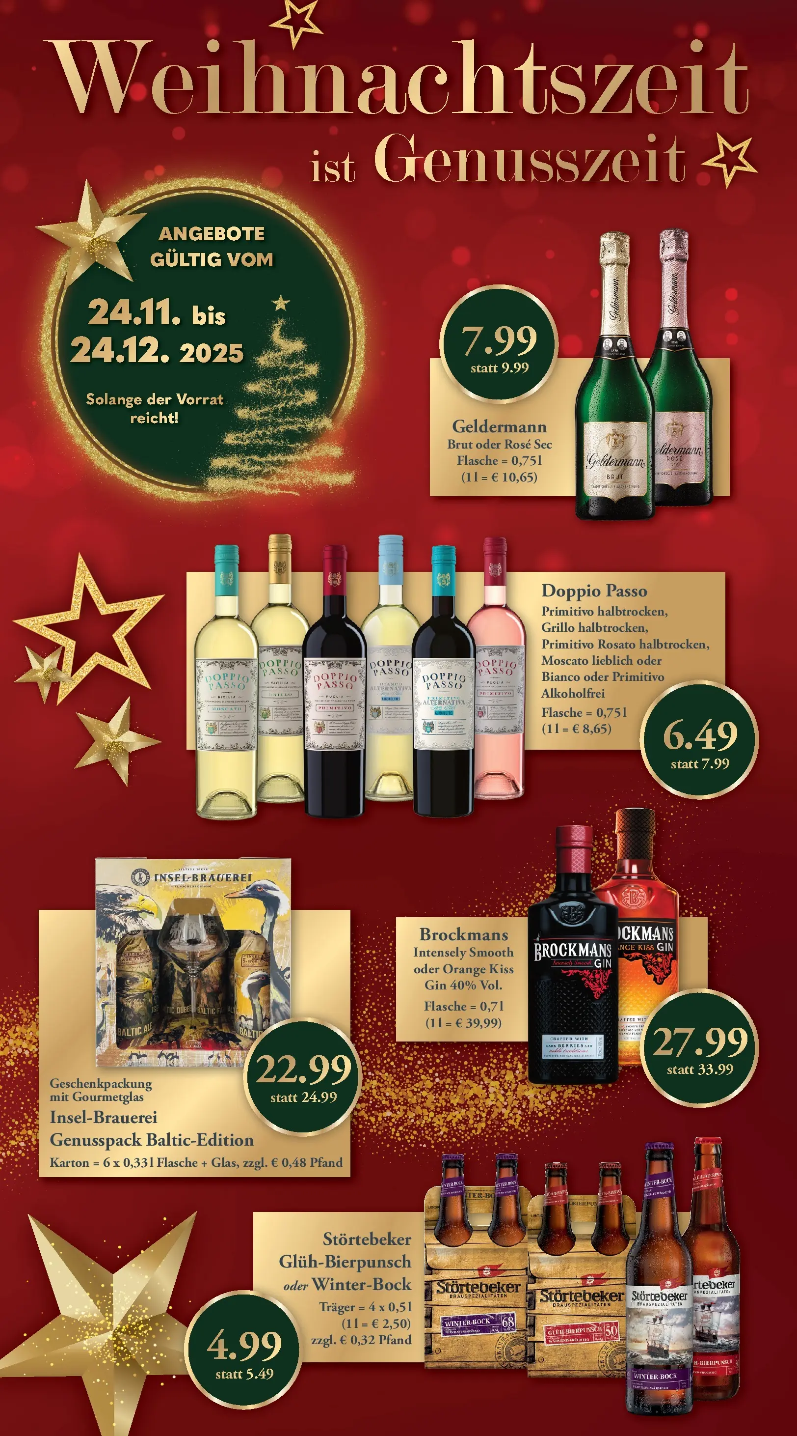 Getränkeland - Getränkeland: Getränkeangebote (ab 24.11.2025) zum Blättern | Seite: 4 | Produkte: Doppio passo primitivo, Doppio Passo, Gin