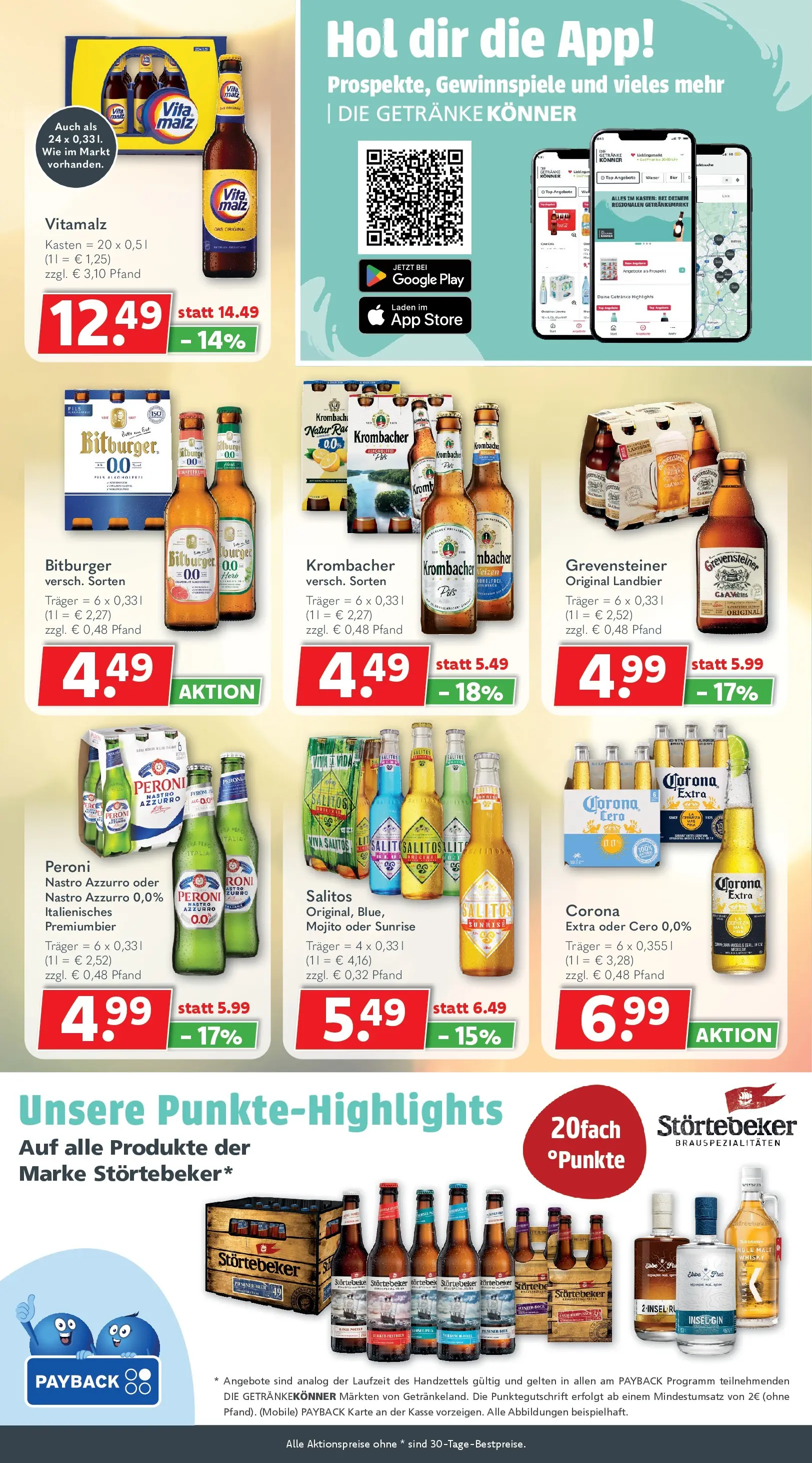 Getränkeland - Getränkeland: Getränkeangebote (ab 24.11.2025) zum Blättern | Seite: 6 | Produkte: Top, Bitburger, Bad, Krombacher