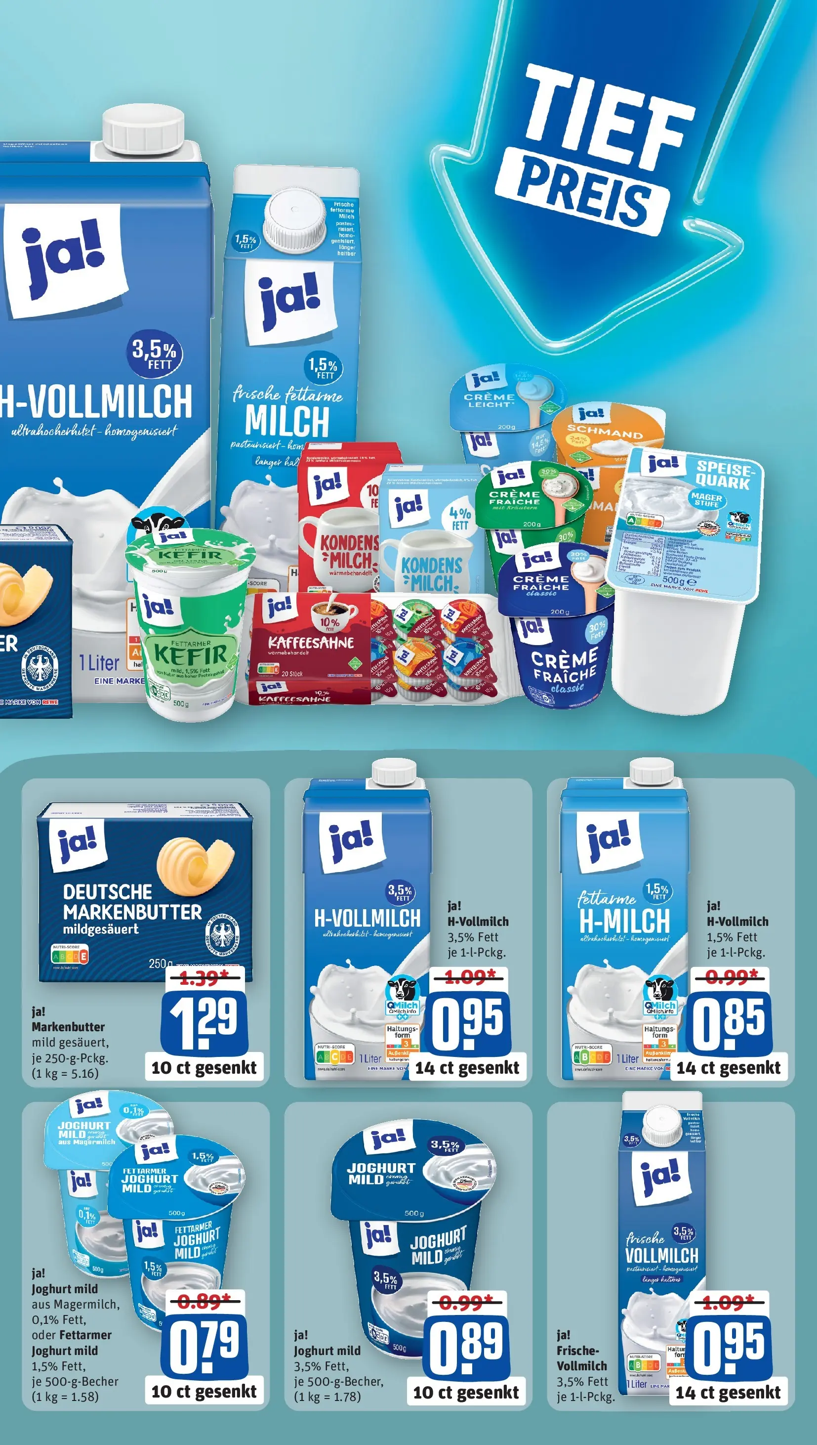 REWE Prospekt ab 17.11.2025 zum Blättern » Angebote | Seite: 3 | Produkte: Butter, Finish, Alpro, Pizza