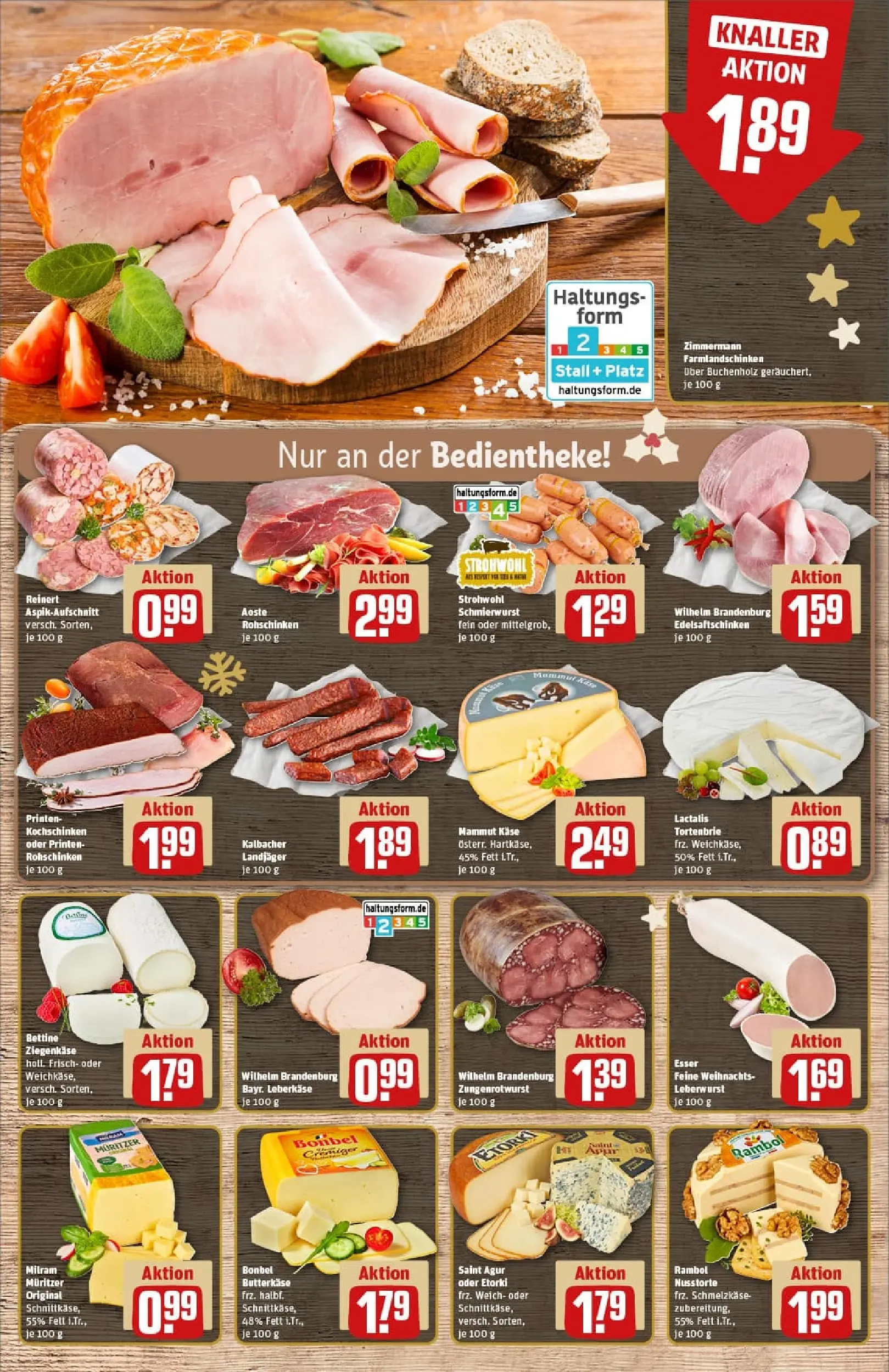 REWE Prospekt ab 23.11.2025 zum Blättern » Angebote | Seite: 9 | Produkte: Käse, Ziegenkäse, Milram, Leberkase