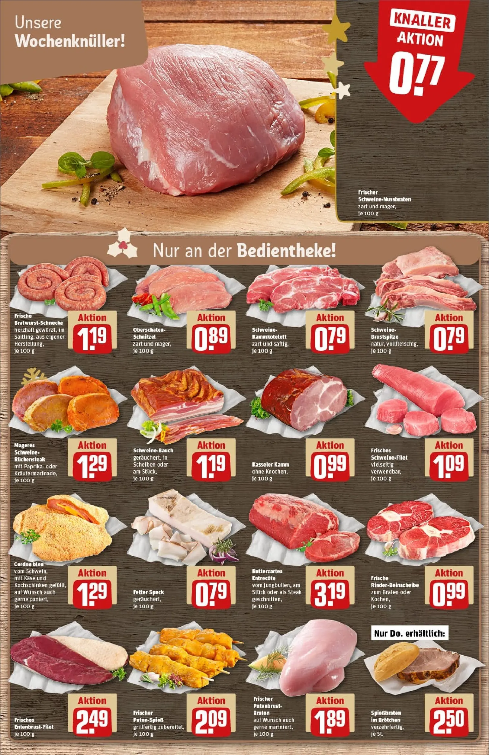 REWE Prospekt ab 23.11.2025 zum Blättern » Angebote | Seite: 8 | Produkte: Käse, Schweinefilet, Paprika, Steak