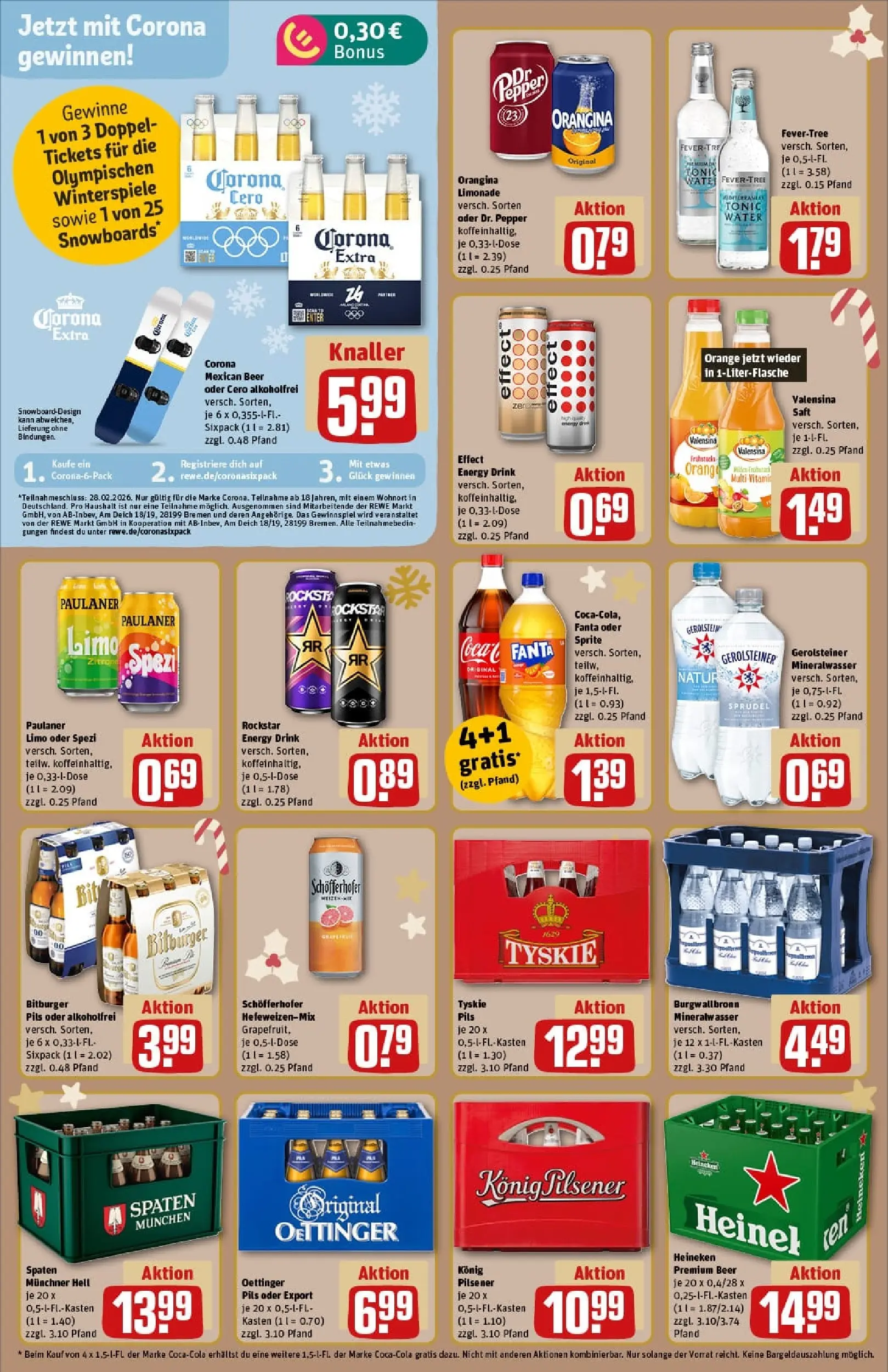 REWE Prospekt ab 23.11.2025 zum Blättern » Angebote | Seite: 18 | Produkte: Rockstar energy, Sprite, Rockstar, Limonade