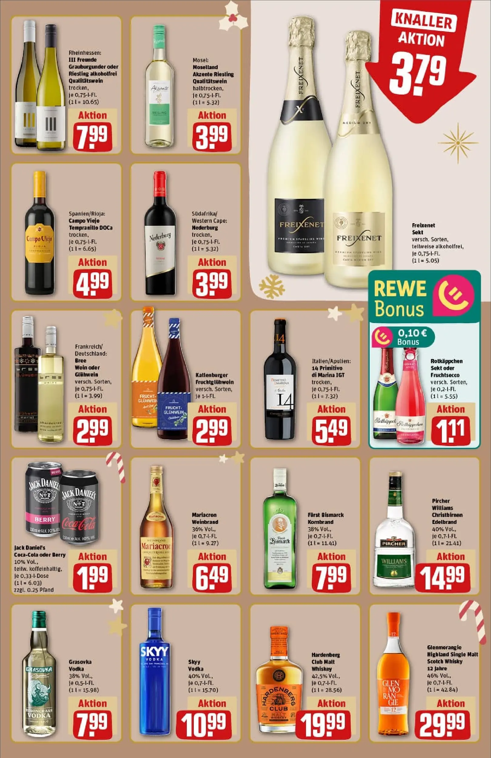 REWE Prospekt ab 23.11.2025 zum Blättern » Angebote | Seite: 19 | Produkte: Rotkappchen sekt, Whisky, Sekt, Rotkäppchen