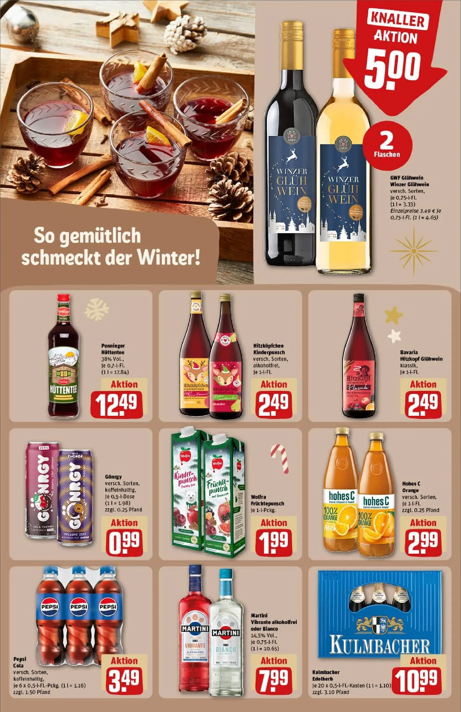 REWE Prospekt ab 23.11.2025 zum Blättern » Angebote | Seite: 16 | Produkte: Cola, Pepsi, Hohes c, Wein