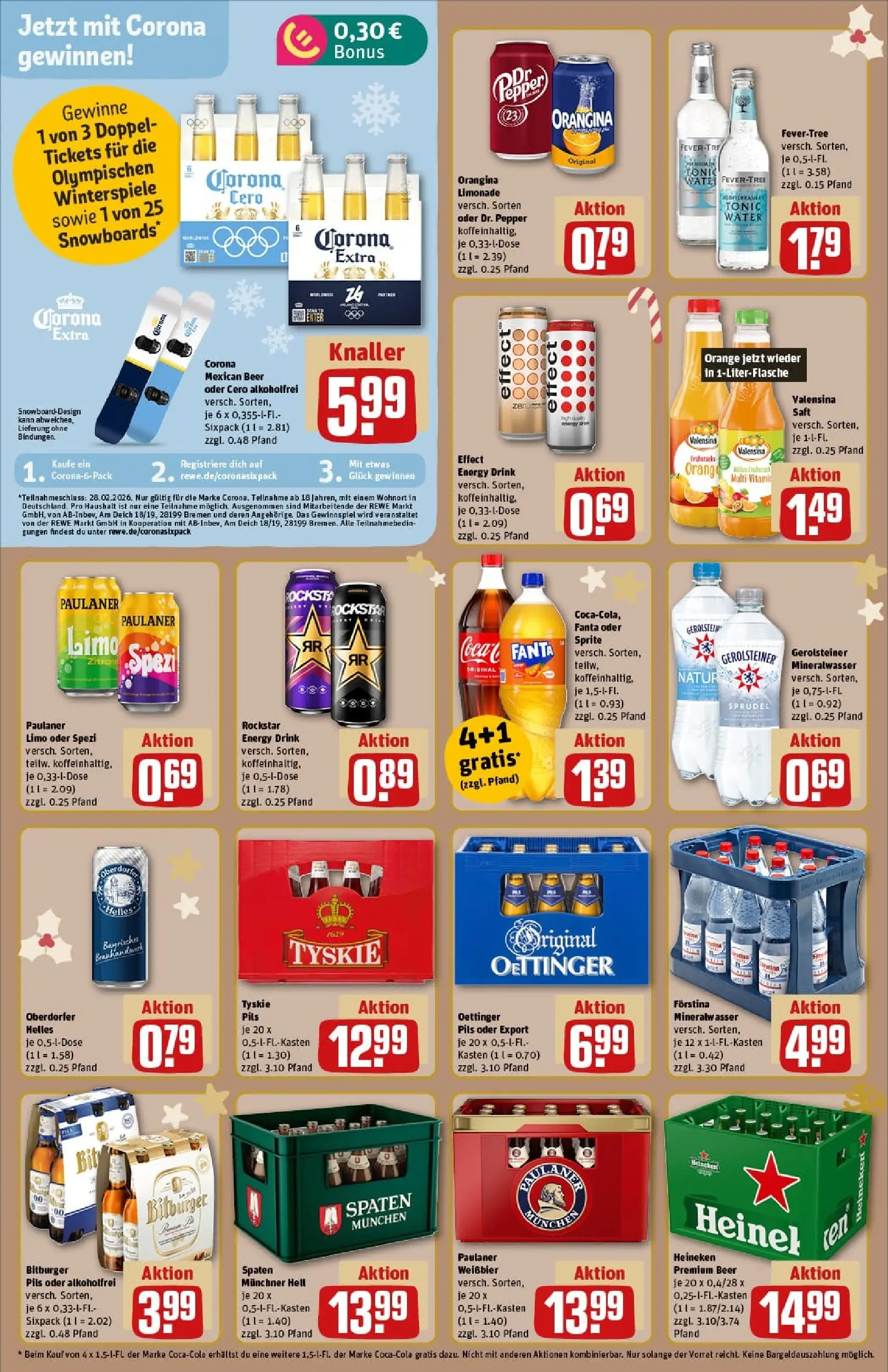 REWE Prospekt ab 23.11.2025 zum Blättern » Angebote | Seite: 18 | Produkte: Bitburger, Weißbier, Heineken, Saft