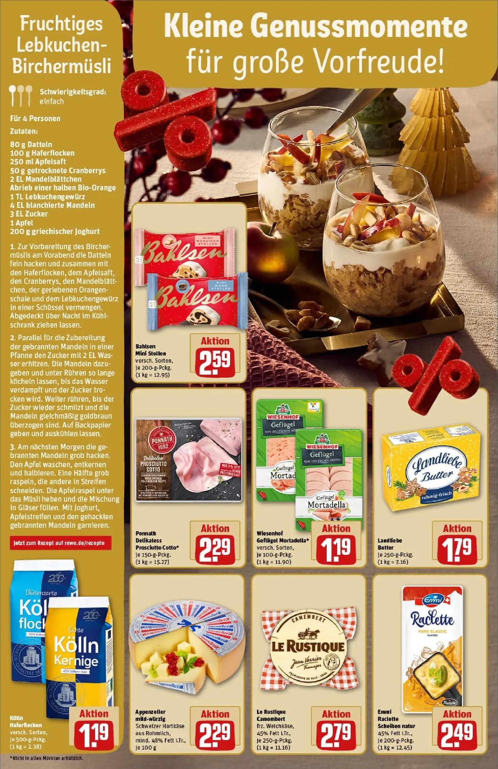 REWE Prospekt ab 23.11.2025 zum Blättern » Angebote | Seite: 14 | Produkte: Kolln haferflocken, Butter, Apfelsaft, Zucker