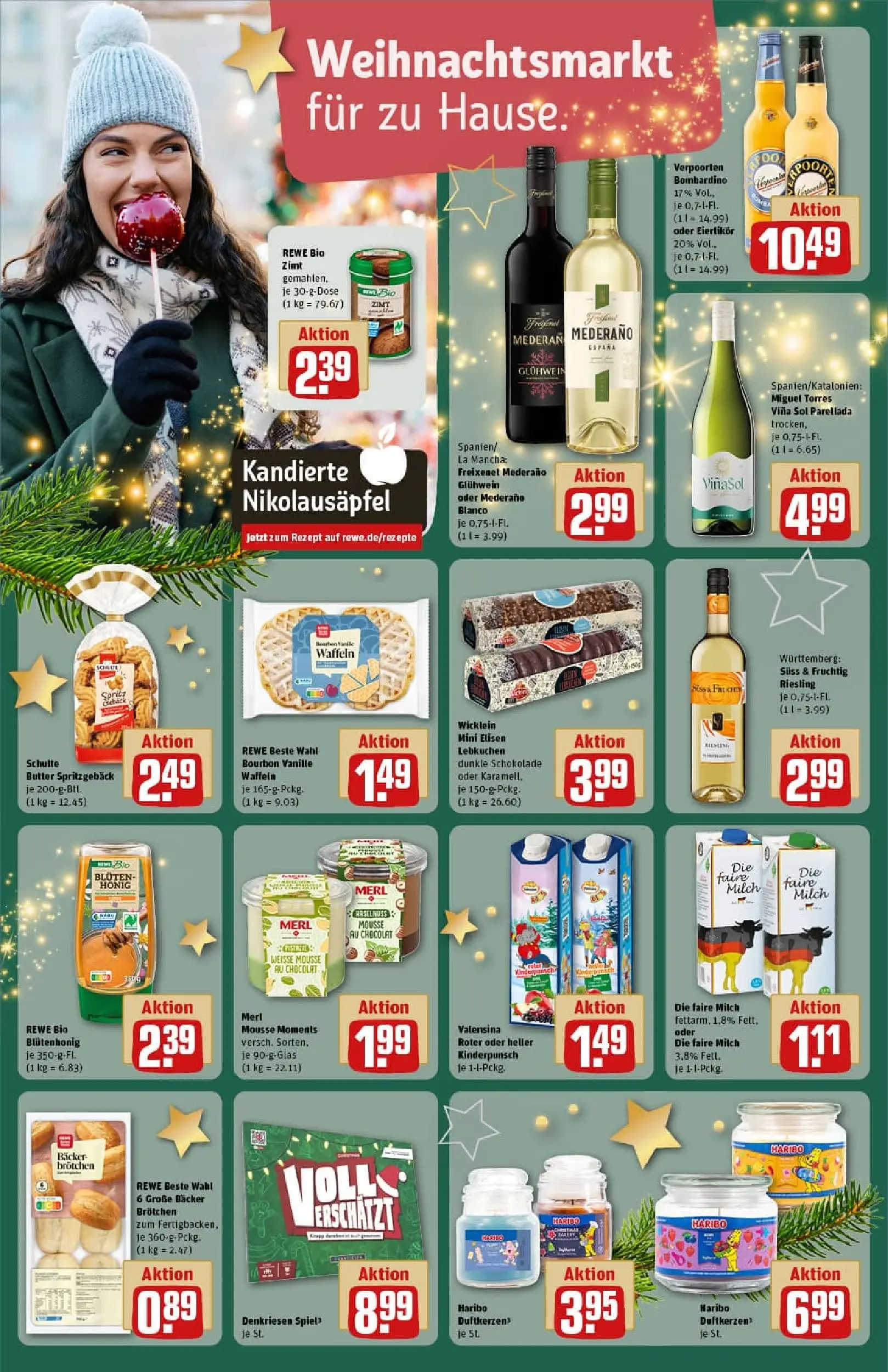 REWE Prospekt ab 23.11.2025 zum Blättern » Angebote | Seite: 16 | Produkte: Milch, Freixenet, Freixenet mederano, Dunkle schokolade