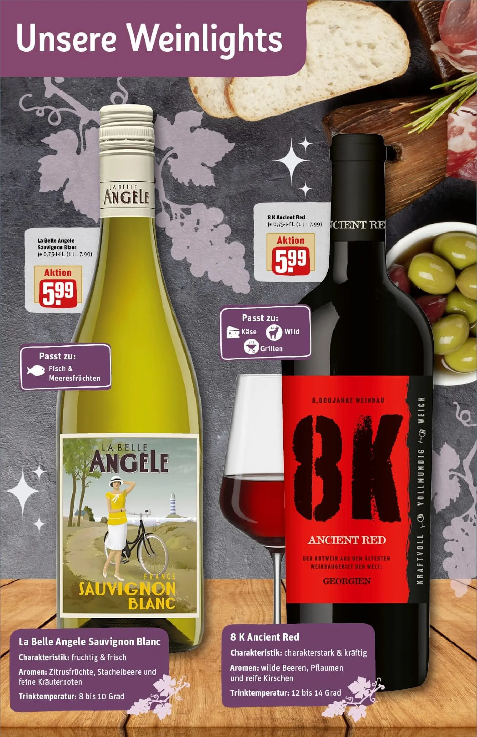 REWE Prospekt ab 23.11.2025 zum Blättern » Angebote | Seite: 29 | Produkte: Pflaumen, Käse, Rotwein, Fisch