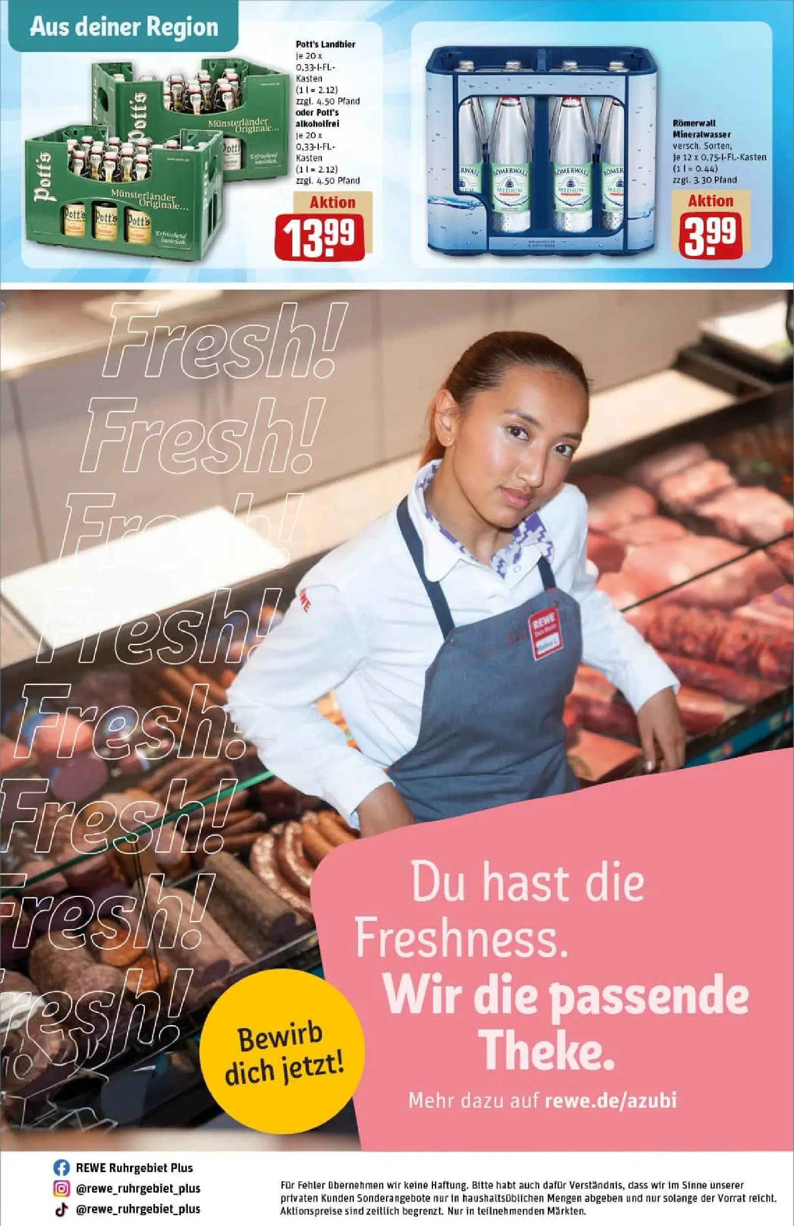 REWE Prospekt ab 23.11.2025 zum Blättern » Angebote | Seite: 34 | Produkte: Mineralwasser