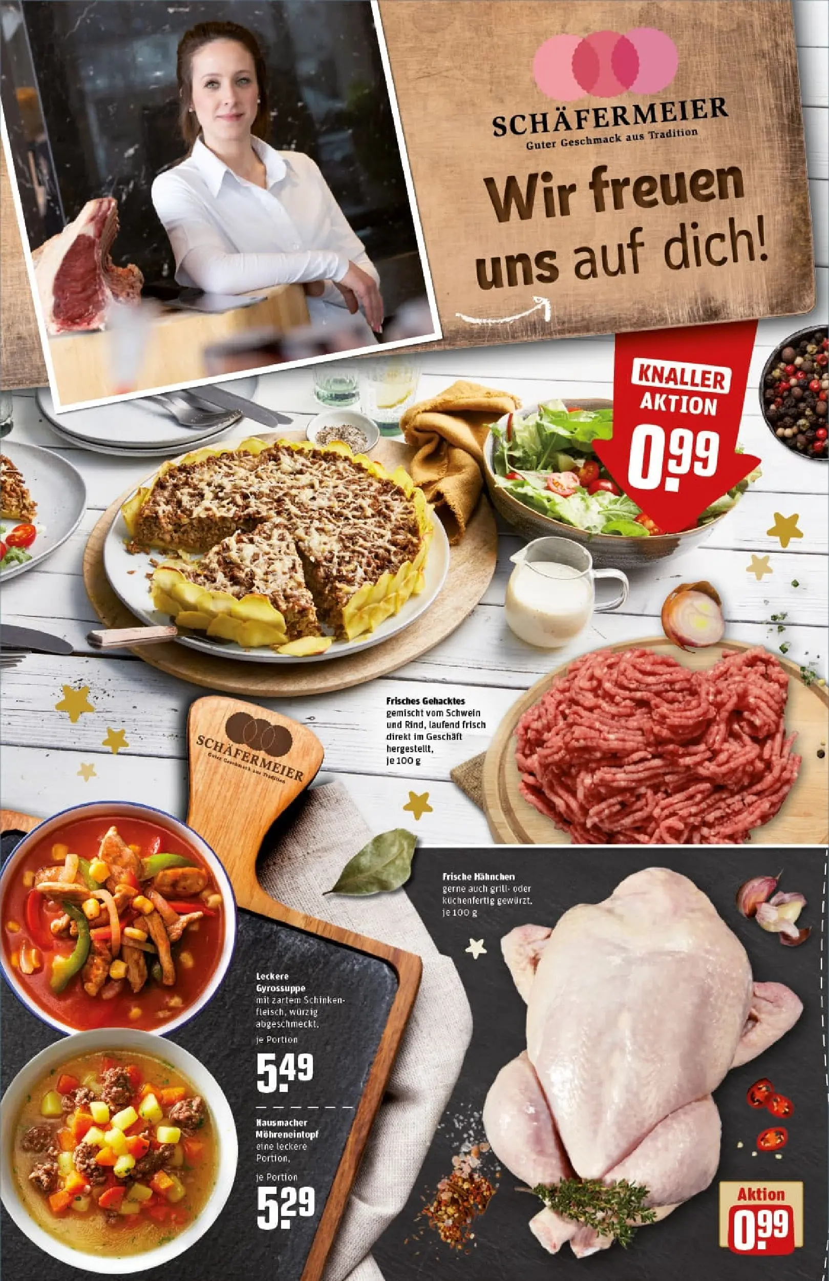 REWE Prospekt ab 23.11.2025 zum Blättern » Angebote | Seite: 8 | Produkte: Grill, Hahnchen, Gyros, Schinken
