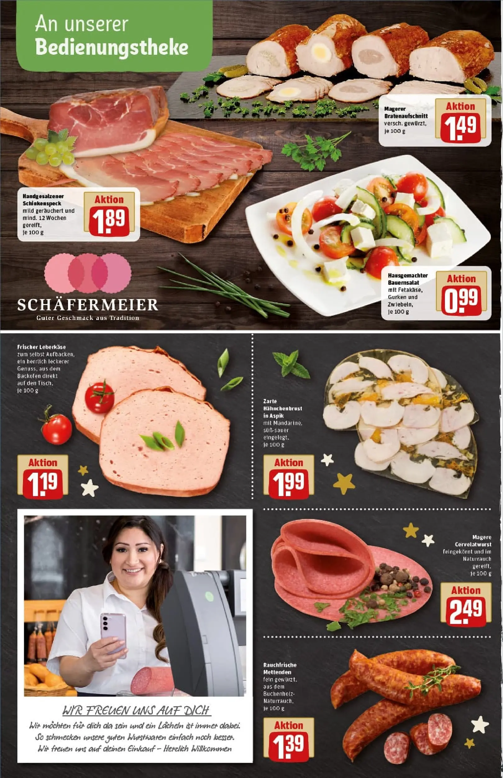 REWE Prospekt ab 23.11.2025 zum Blättern » Angebote | Seite: 10 | Produkte: Backofen, Gurken, Hahnchenbrust, Leberkase