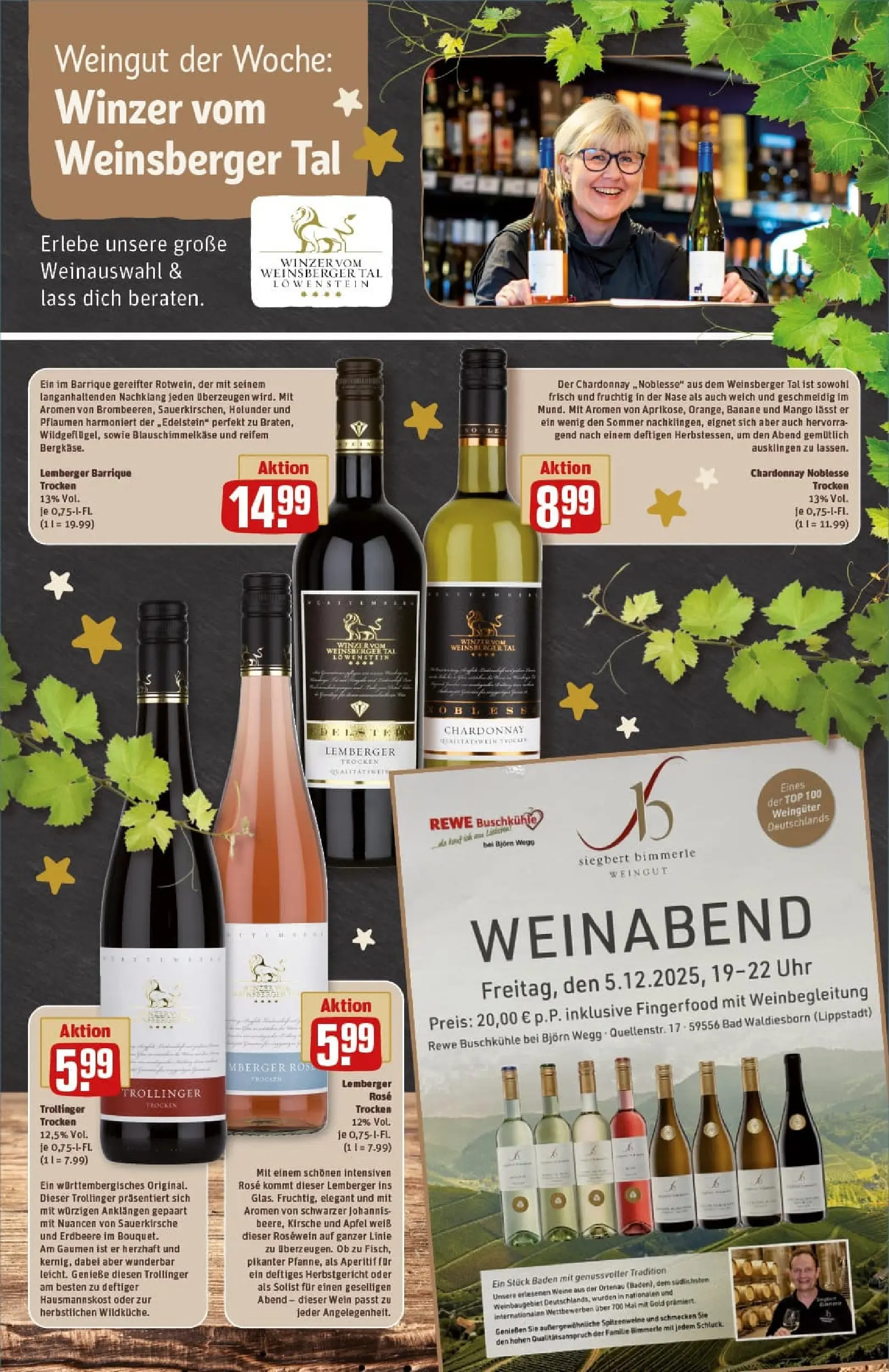 REWE Prospekt ab 23.11.2025 zum Blättern » Angebote | Seite: 36 | Produkte: Rosewein, Äpfel, Wein, Uhr