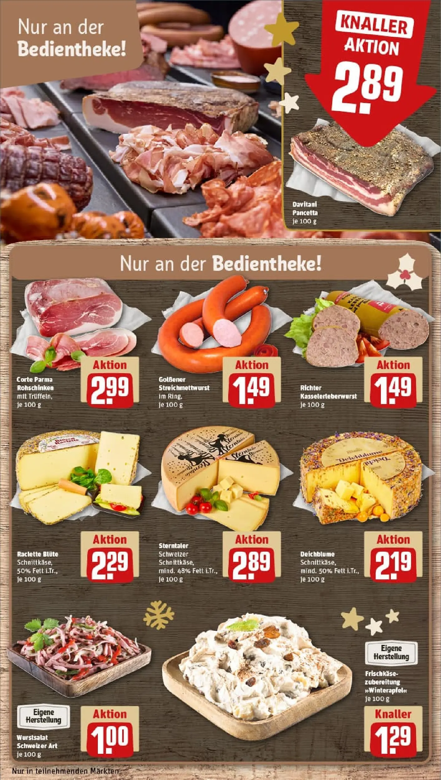 REWE Prospekt ab 23.11.2025 zum Blättern » Angebote | Seite: 13 | Produkte: Raclette, Frischkase