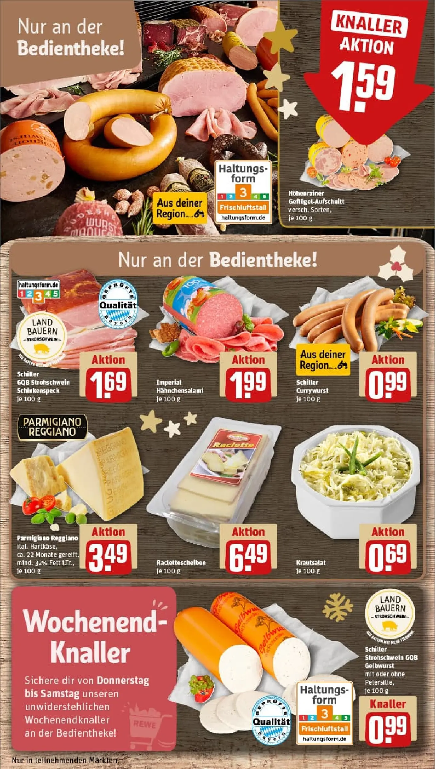 REWE Prospekt ab 23.11.2025 zum Blättern » Angebote | Seite: 13 | Produkte: Wurst, Petersilie, Salami, Raclette