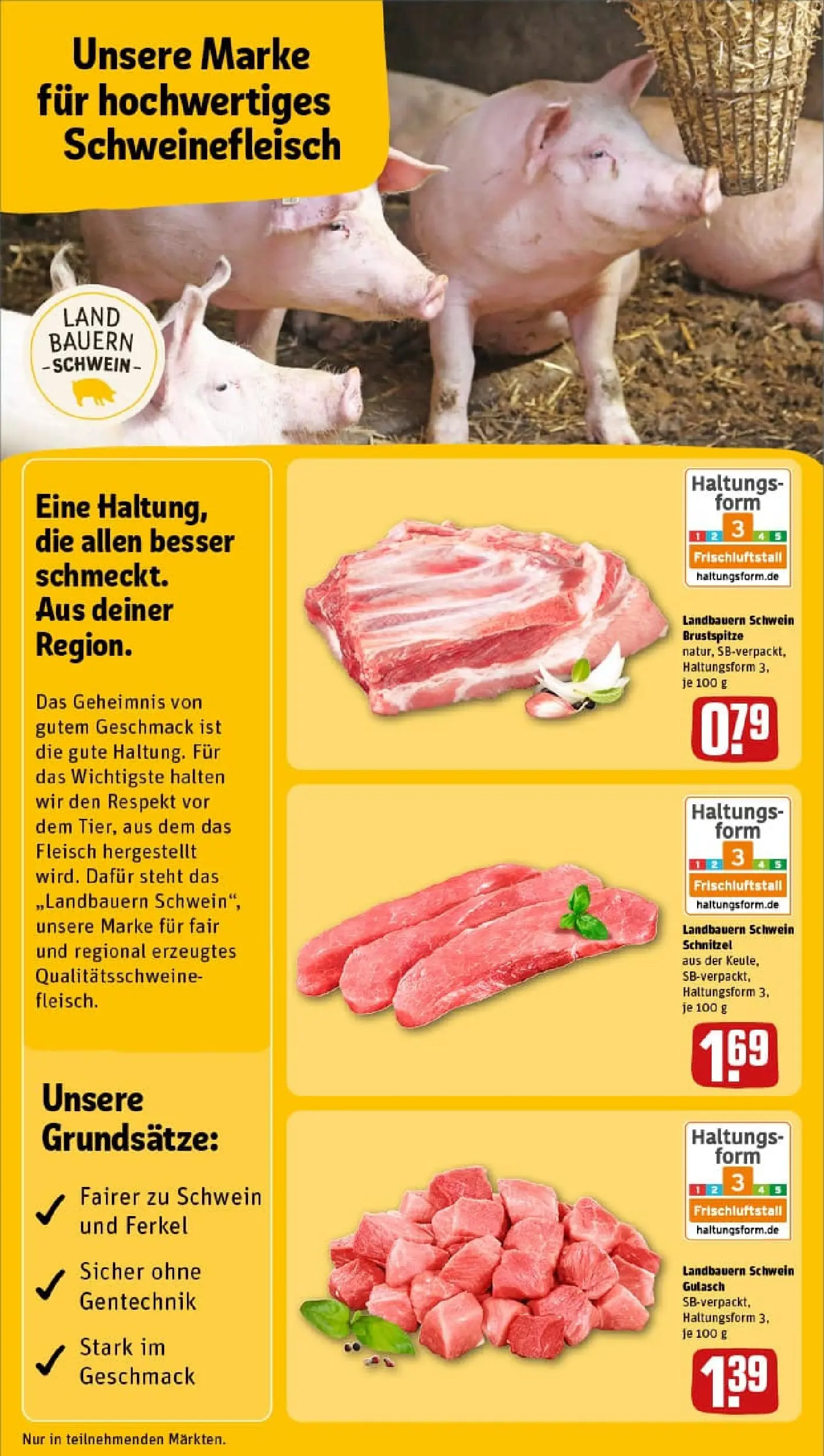 REWE Prospekt ab 23.11.2025 zum Blättern » Angebote | Seite: 12 | Produkte: Schnitzel, Gulasch, Schweinefleisch, Fleisch