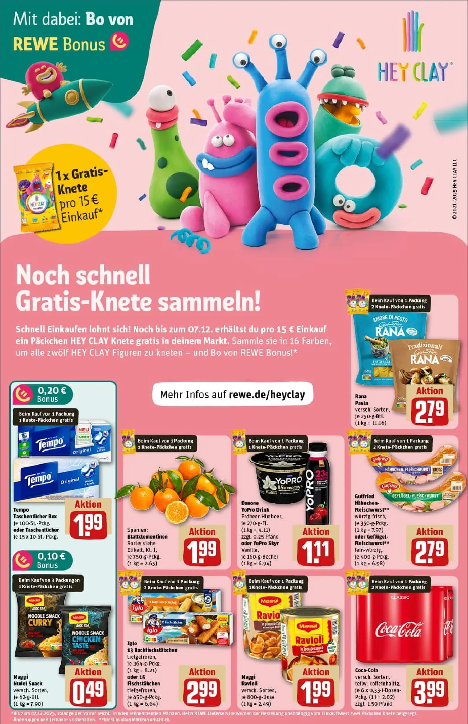 REWE Prospekt ab 23.11.2025 zum Blättern » Angebote | Seite: 15 | Produkte: Hahnchen, Iglo, Skyr, Fischstabchen