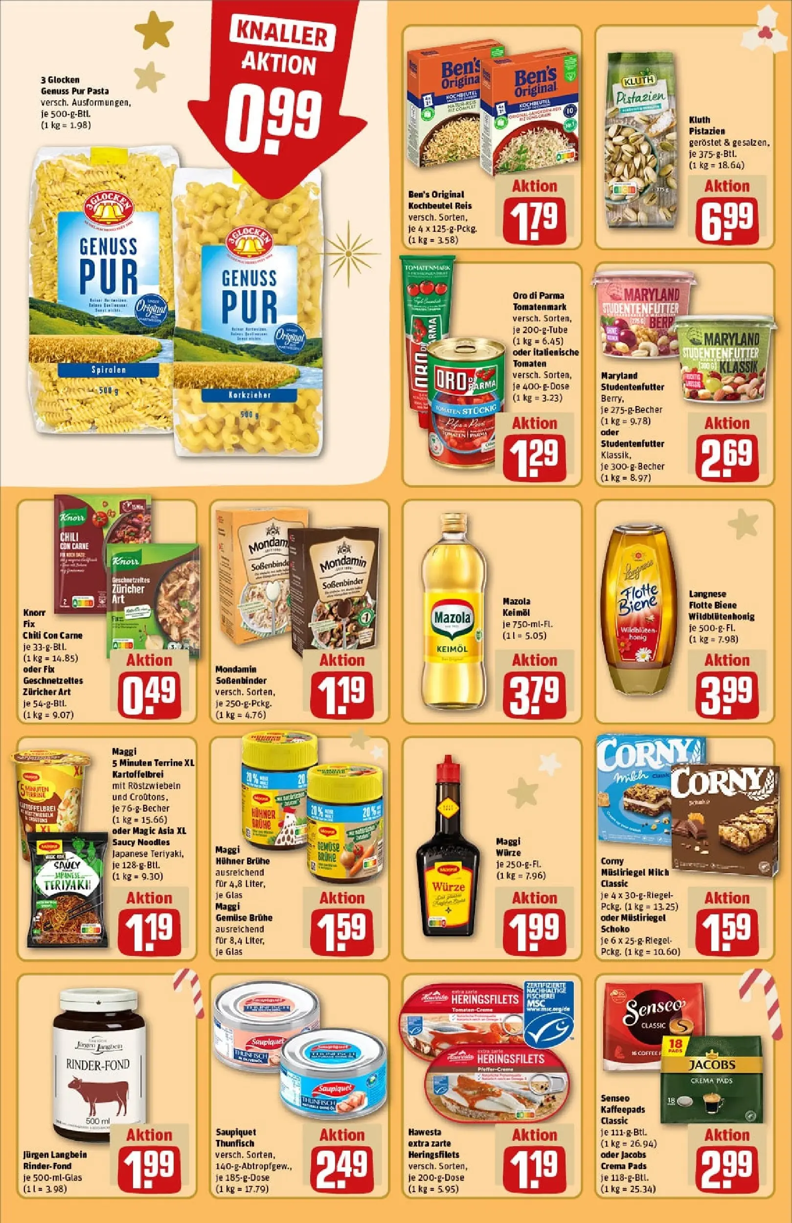 REWE Prospekt ab 23.11.2025 zum Blättern » Angebote | Seite: 26 | Produkte: Kaffeepads, Knorr, Gemüse, Pasta