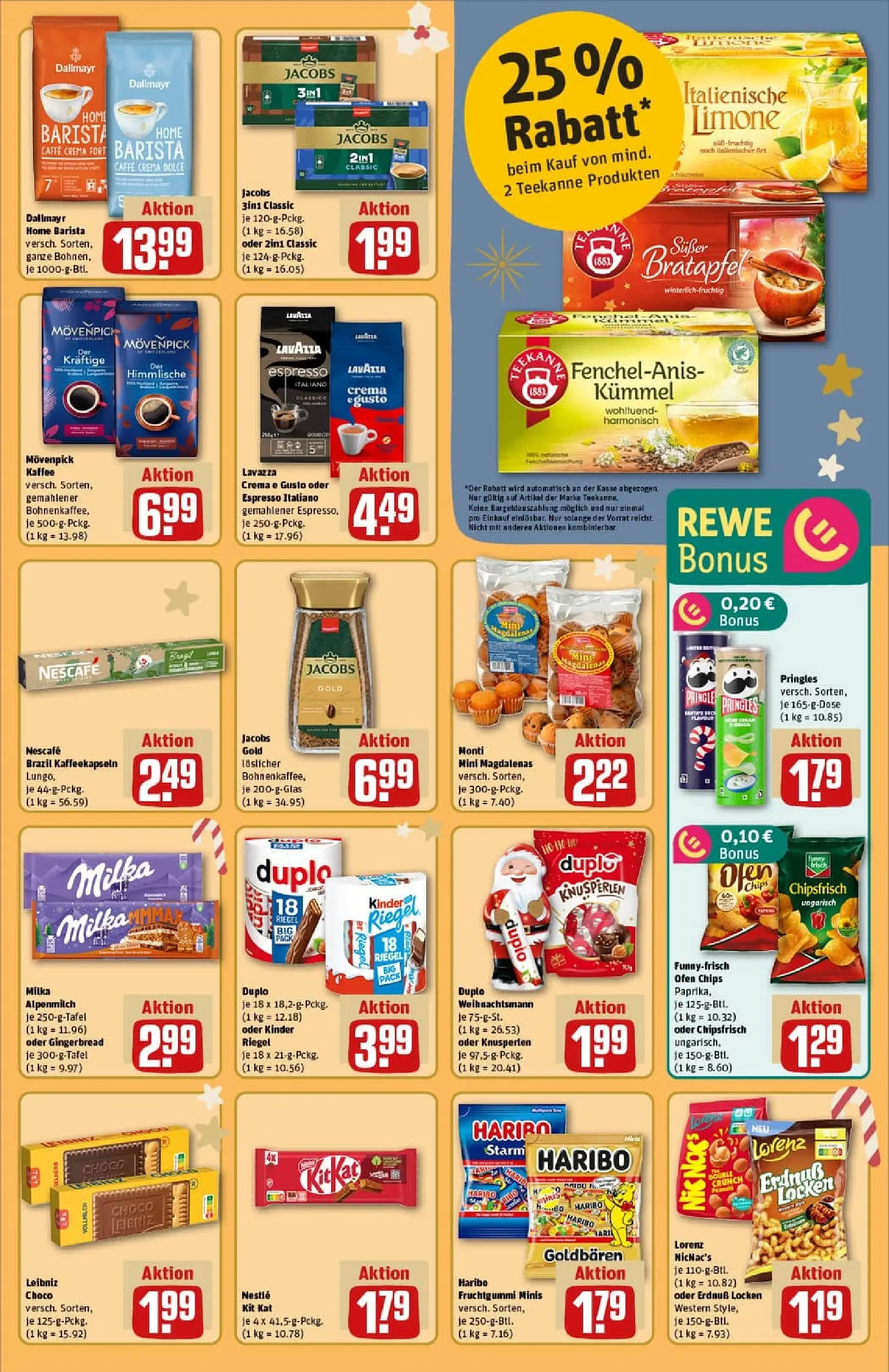 REWE Prospekt ab 23.11.2025 zum Blättern » Angebote | Seite: 27 | Produkte: Lavazza, Haribo, Milka, Pringles