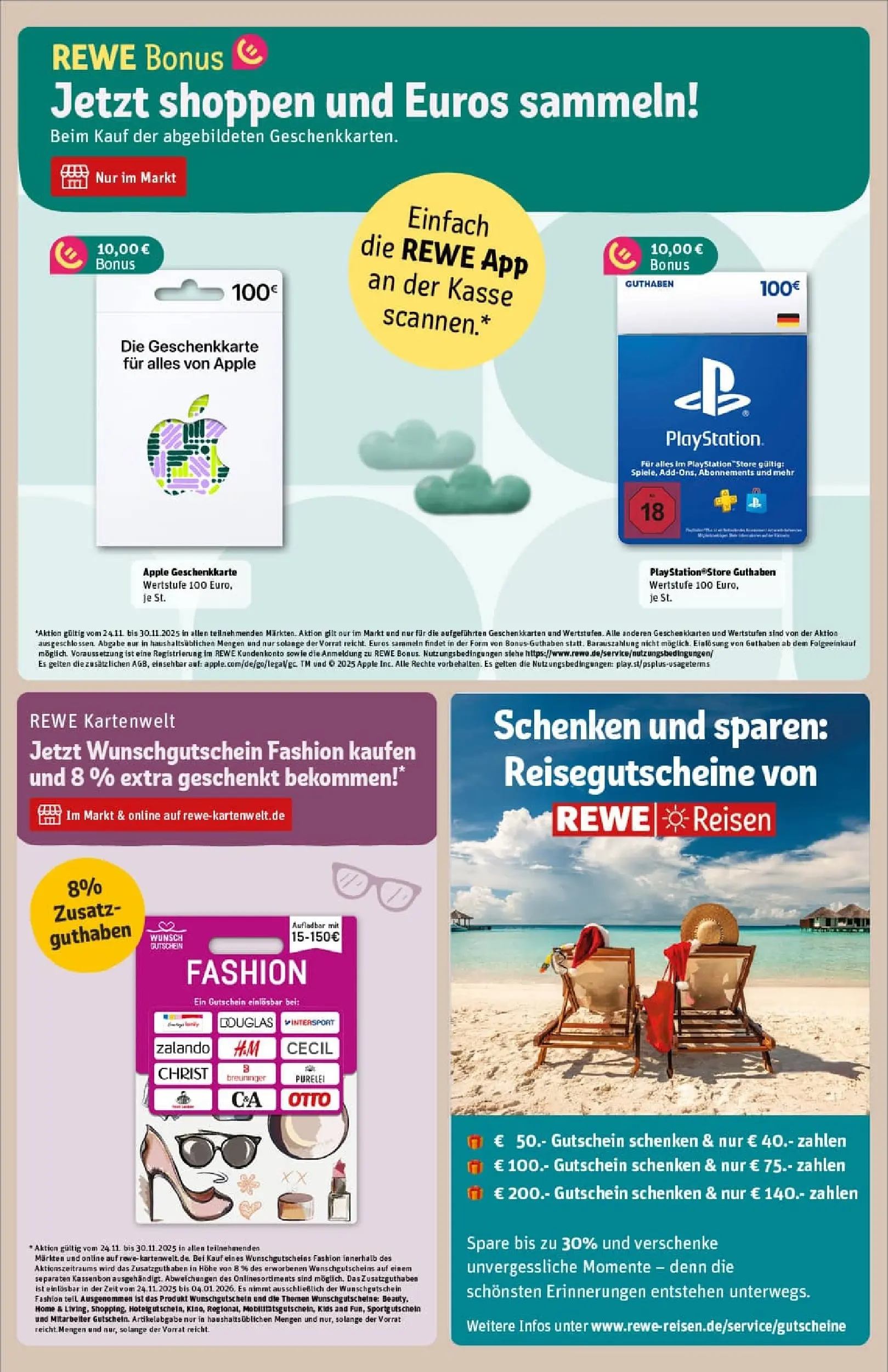 REWE Prospekt ab 23.11.2025 zum Blättern » Angebote | Seite: 33 | Produkte: Playstation, Apple