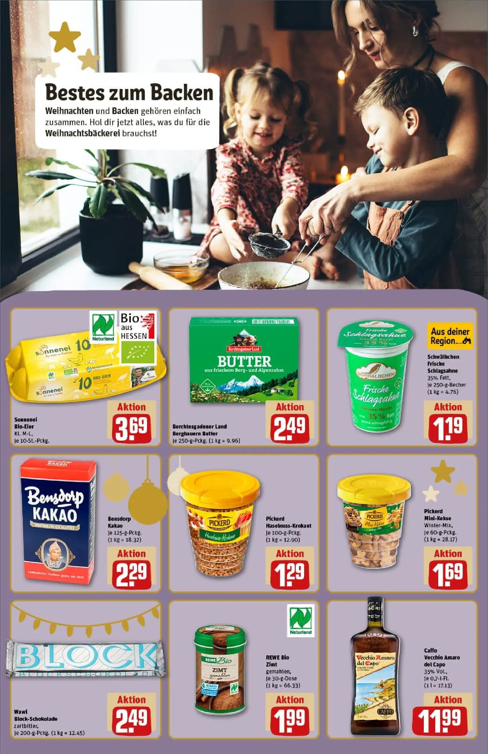 REWE Prospekt ab 23.11.2025 zum Blättern » Angebote | Seite: 16 | Produkte: Schlagsahne, Butter