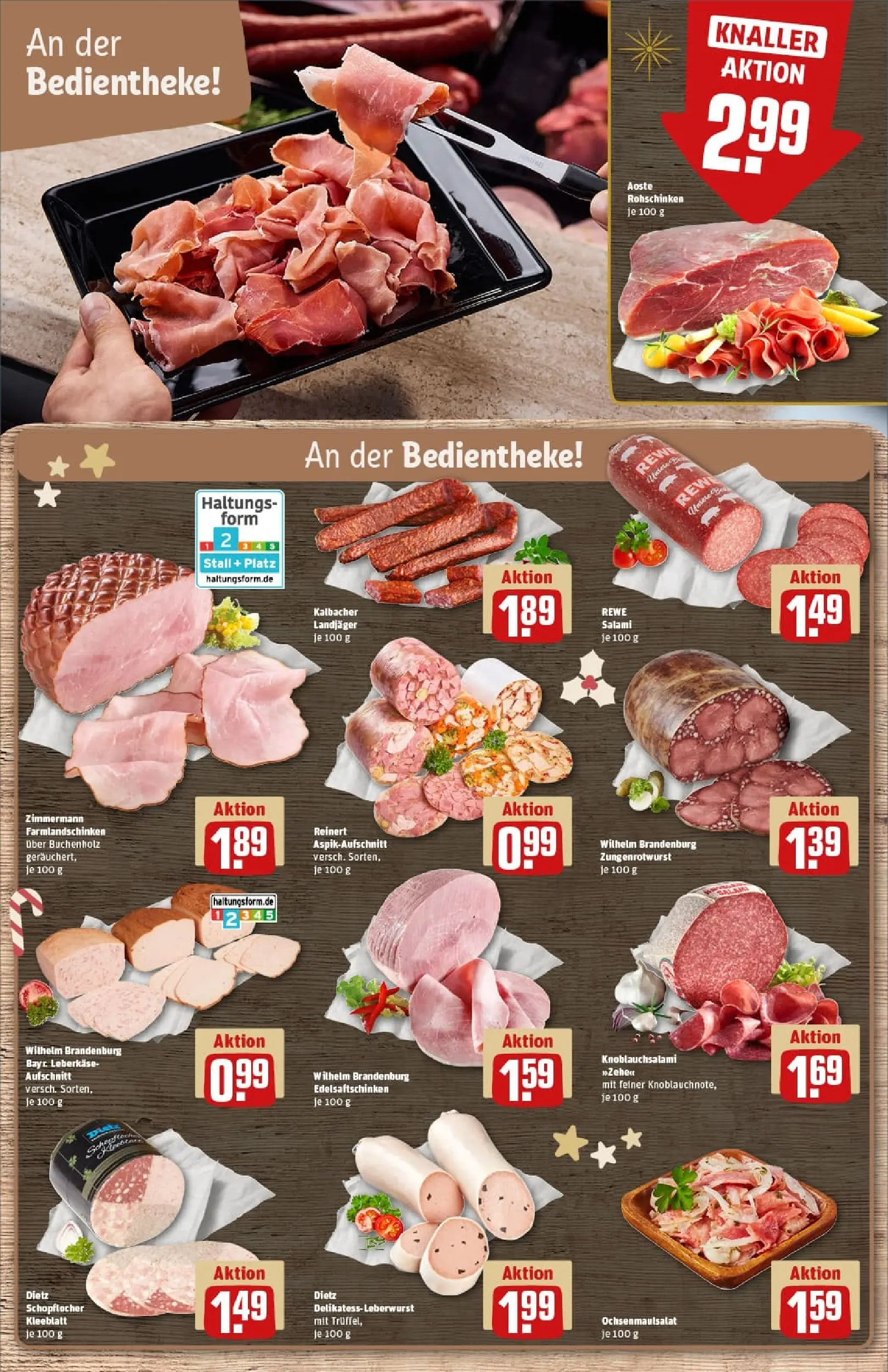 REWE Prospekt ab 23.11.2025 zum Blättern » Angebote | Seite: 16 | Produkte: Salami, Leberkase
