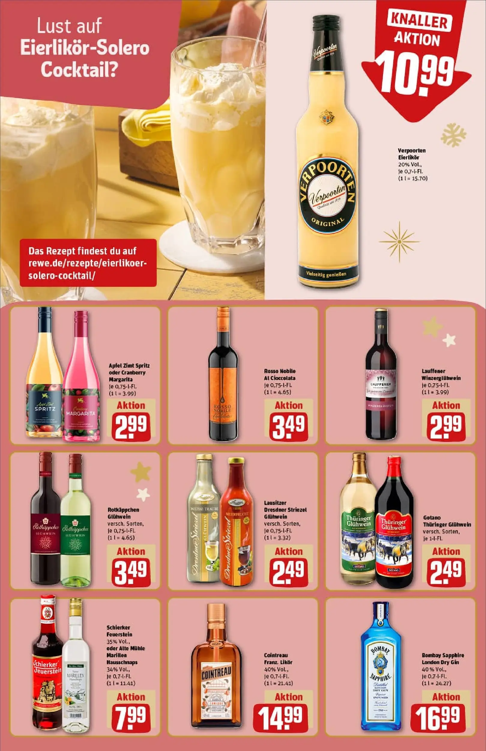 REWE Prospekt ab 23.11.2025 zum Blättern » Angebote | Seite: 22 | Produkte: Mühle, Likör, Äpfel, Rotkäppchen