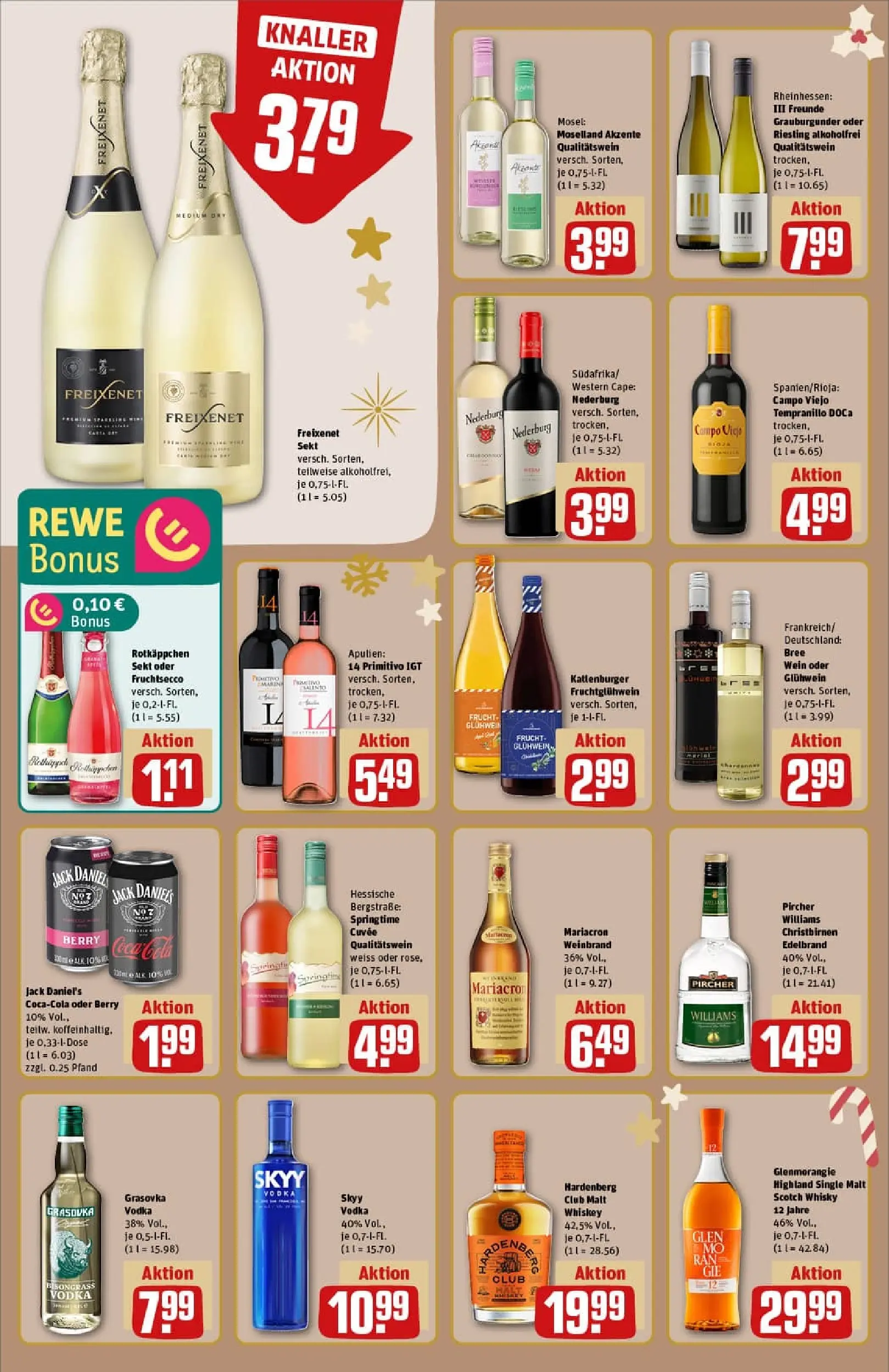 REWE Prospekt ab 23.11.2025 zum Blättern » Angebote | Seite: 24 | Produkte: Cola, Sekt, Bree, Mariacron