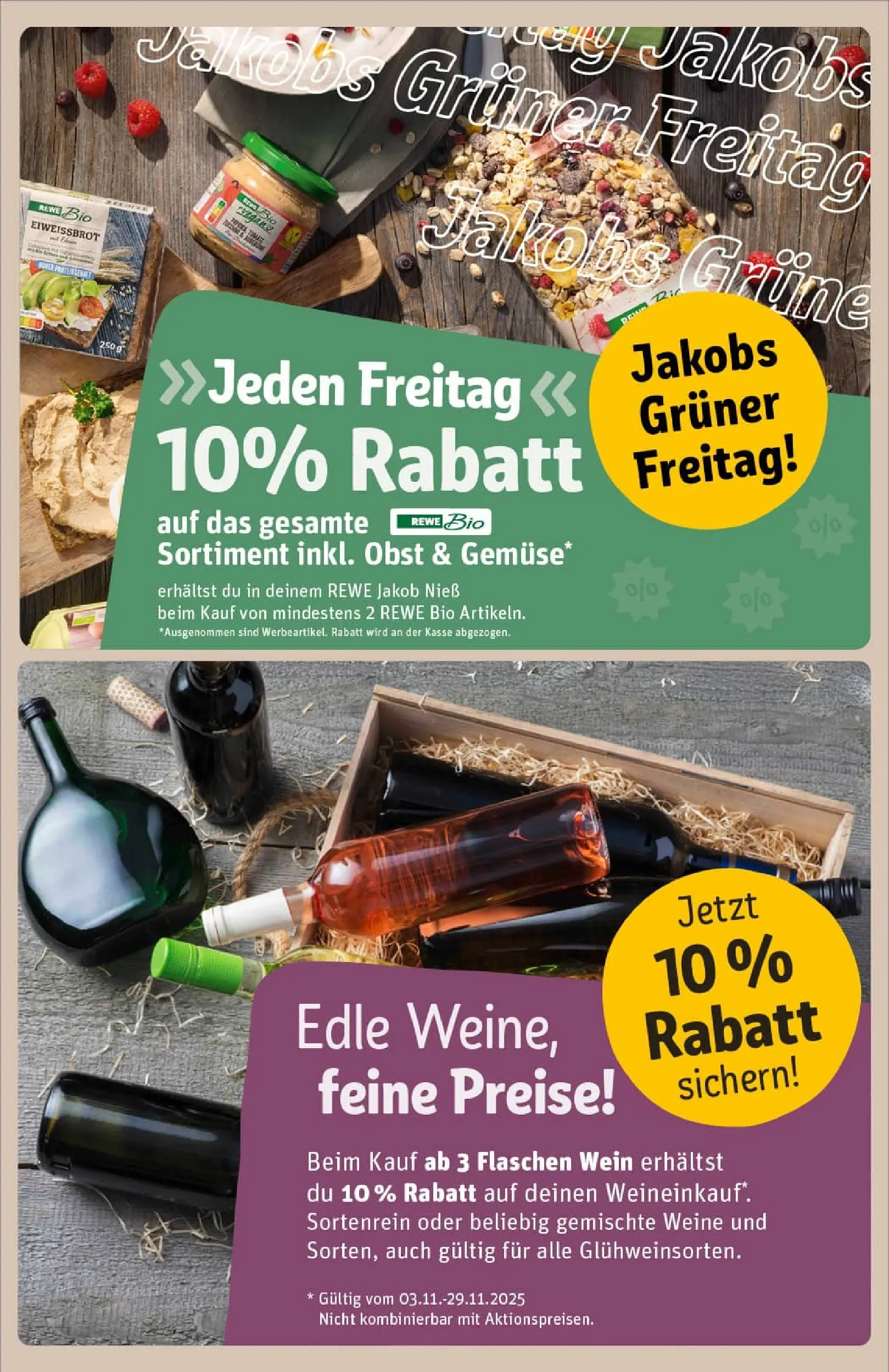REWE Prospekt ab 23.11.2025 zum Blättern » Angebote | Seite: 15 | Produkte: Gemüse, Obst, Wein