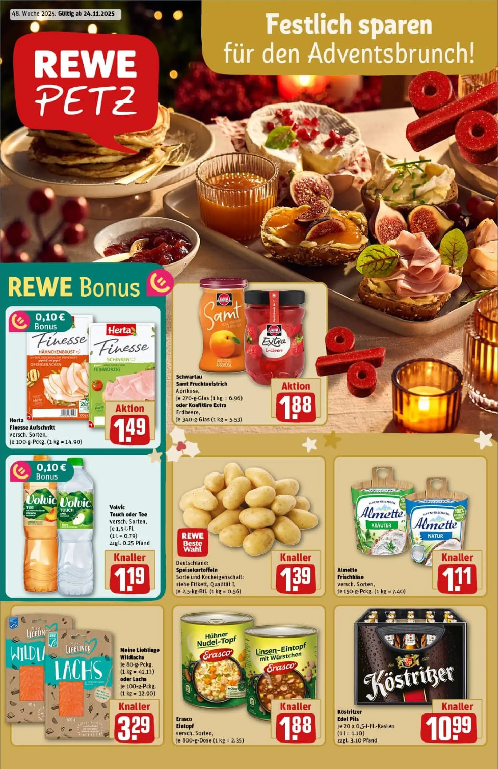 REWE Prospekt ab 23.11.2025 zum Blättern » Angebote | Seite: 1