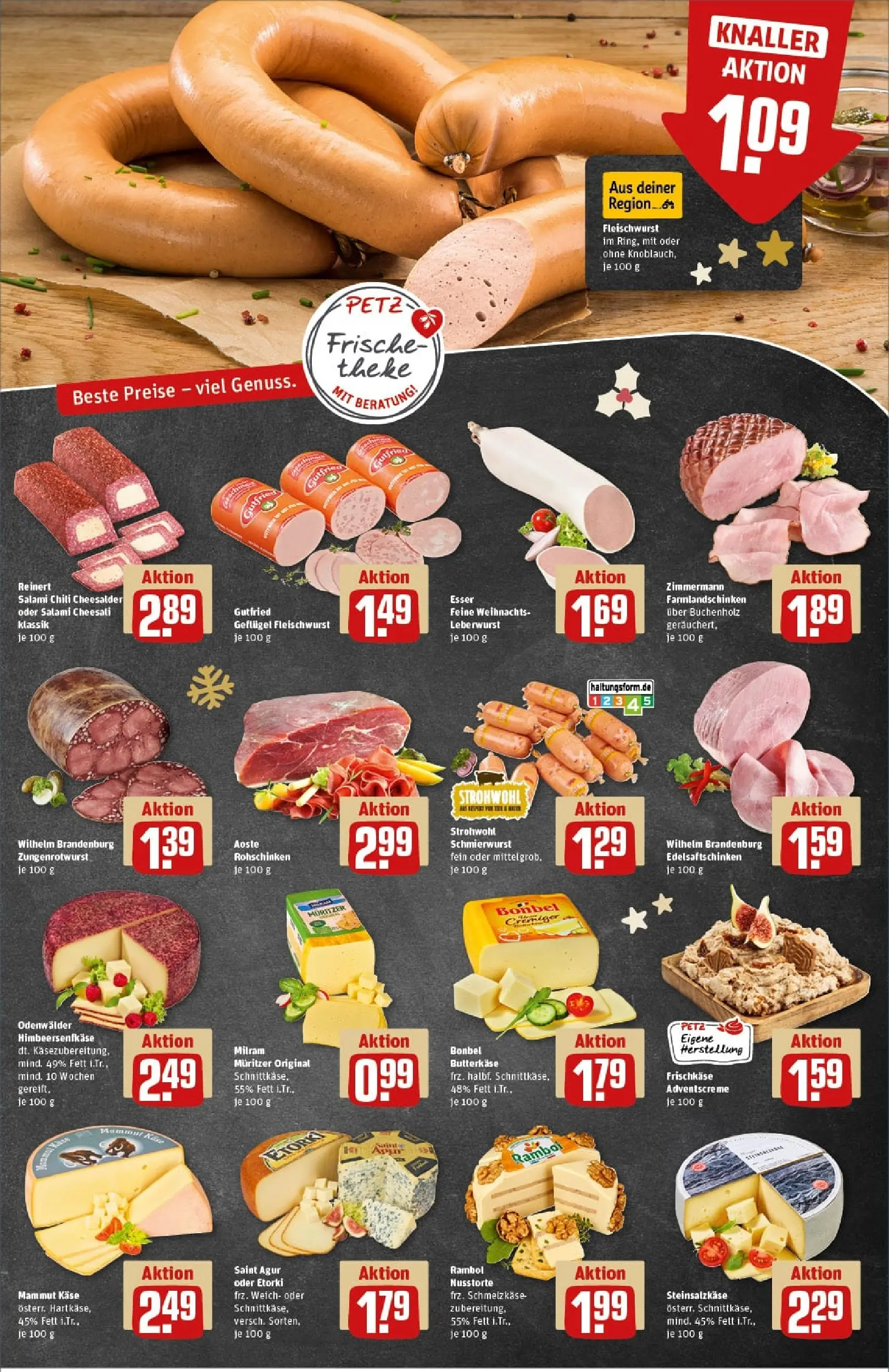 REWE Prospekt ab 23.11.2025 zum Blättern » Angebote | Seite: 9 | Produkte: Käse, Theke, Chili, Frischkase