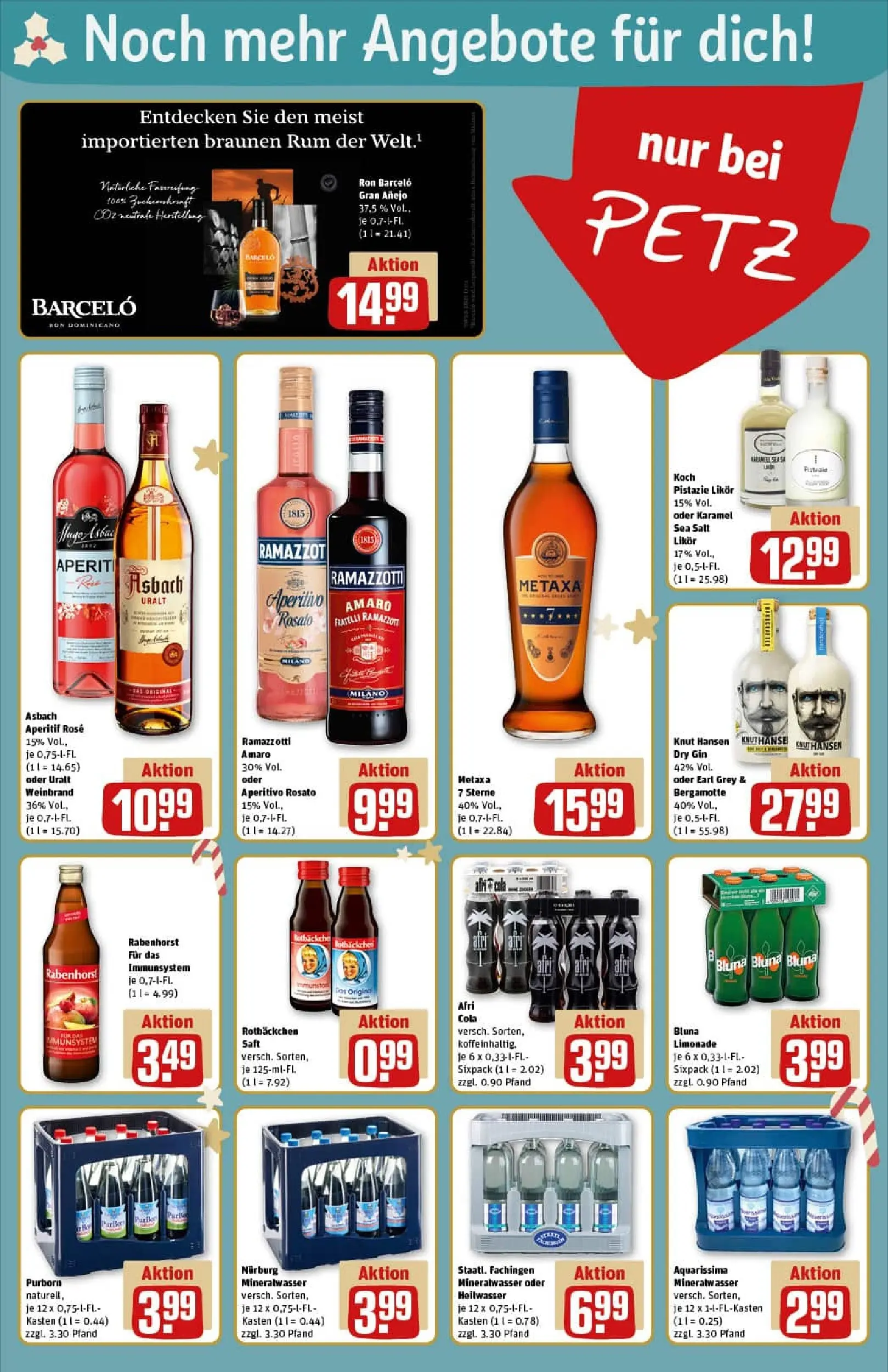 REWE Prospekt ab 23.11.2025 zum Blättern » Angebote | Seite: 17 | Produkte: Cola, Metaxa, Saft, Asbach