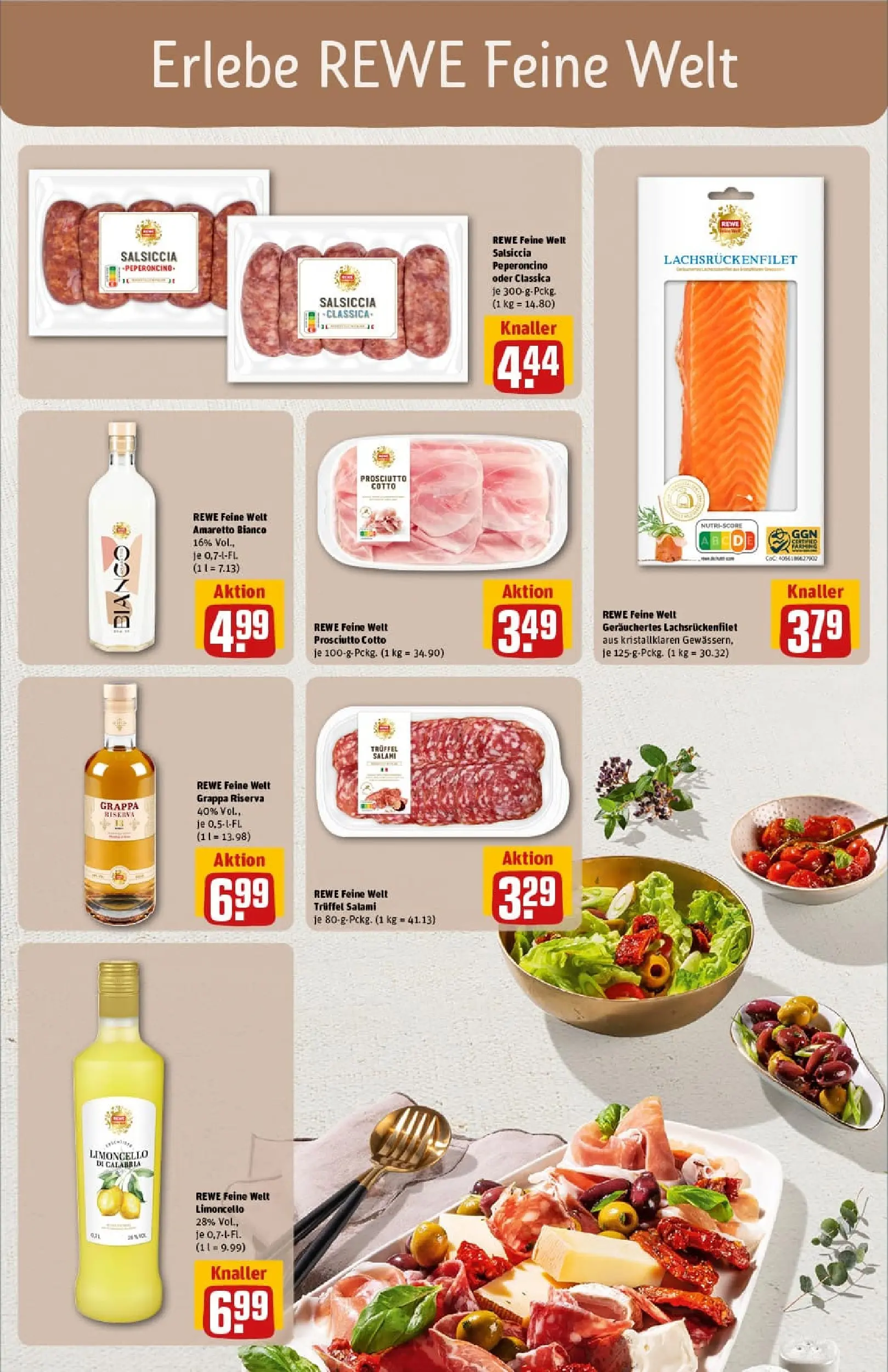 REWE Prospekt ab 17.11.2025 zum Blättern » Angebote | Seite: 19 | Produkte: Salami, Sahne
